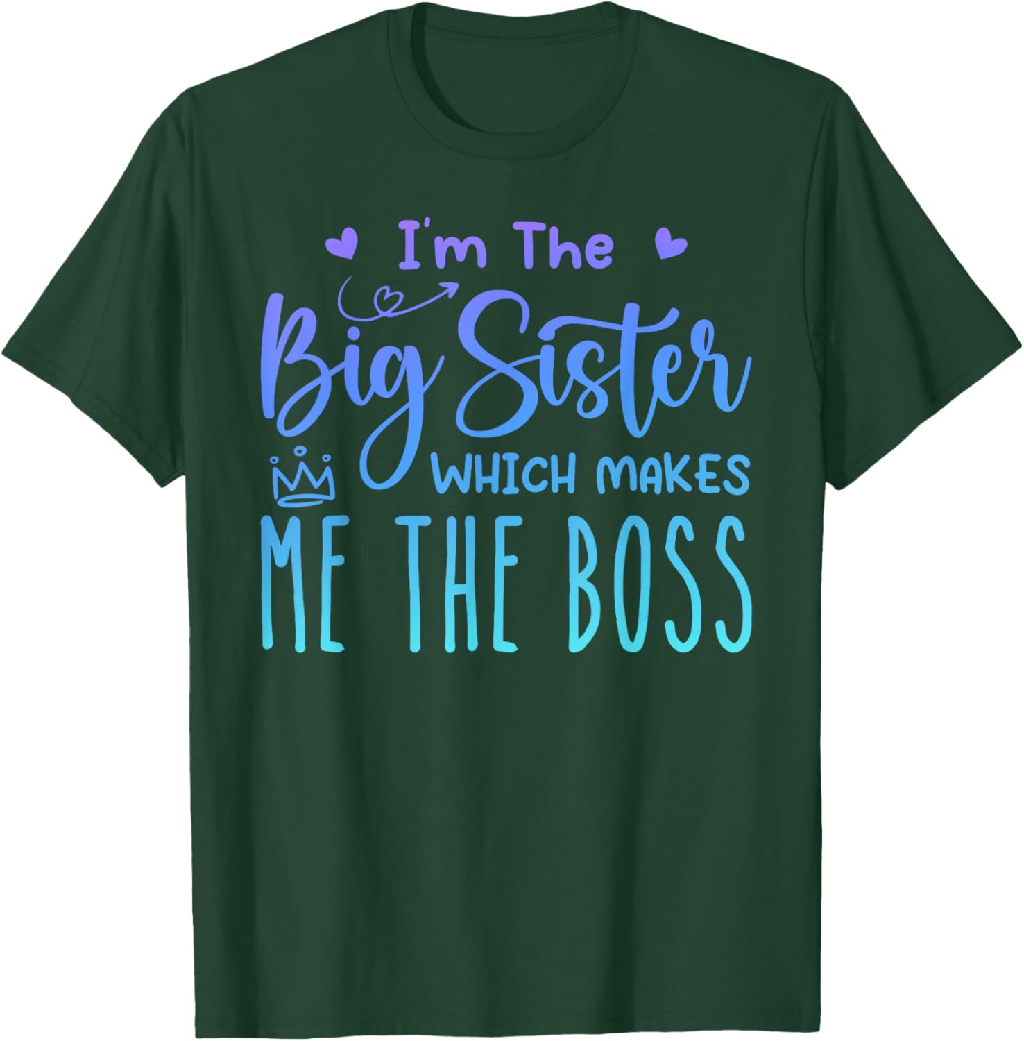 Big Sister Boss Funny Brothers T-Shirt for Sassy Siblings Fun Apparel - 2