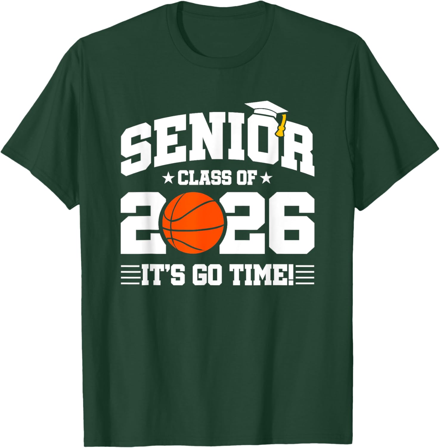 Class of 2026 Senior Year Basketball Player T-Shirt for Basketball Fans - 25