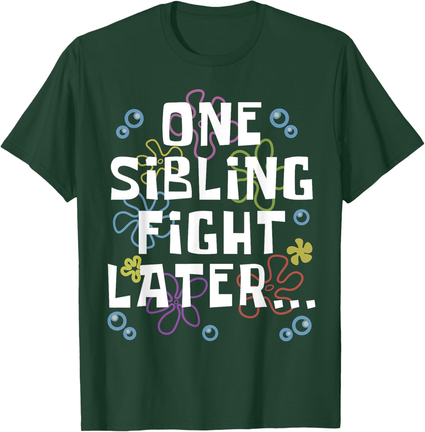 Siblings Matching Brother Sister T-Shirt One Sibling Fight Later Design - 2