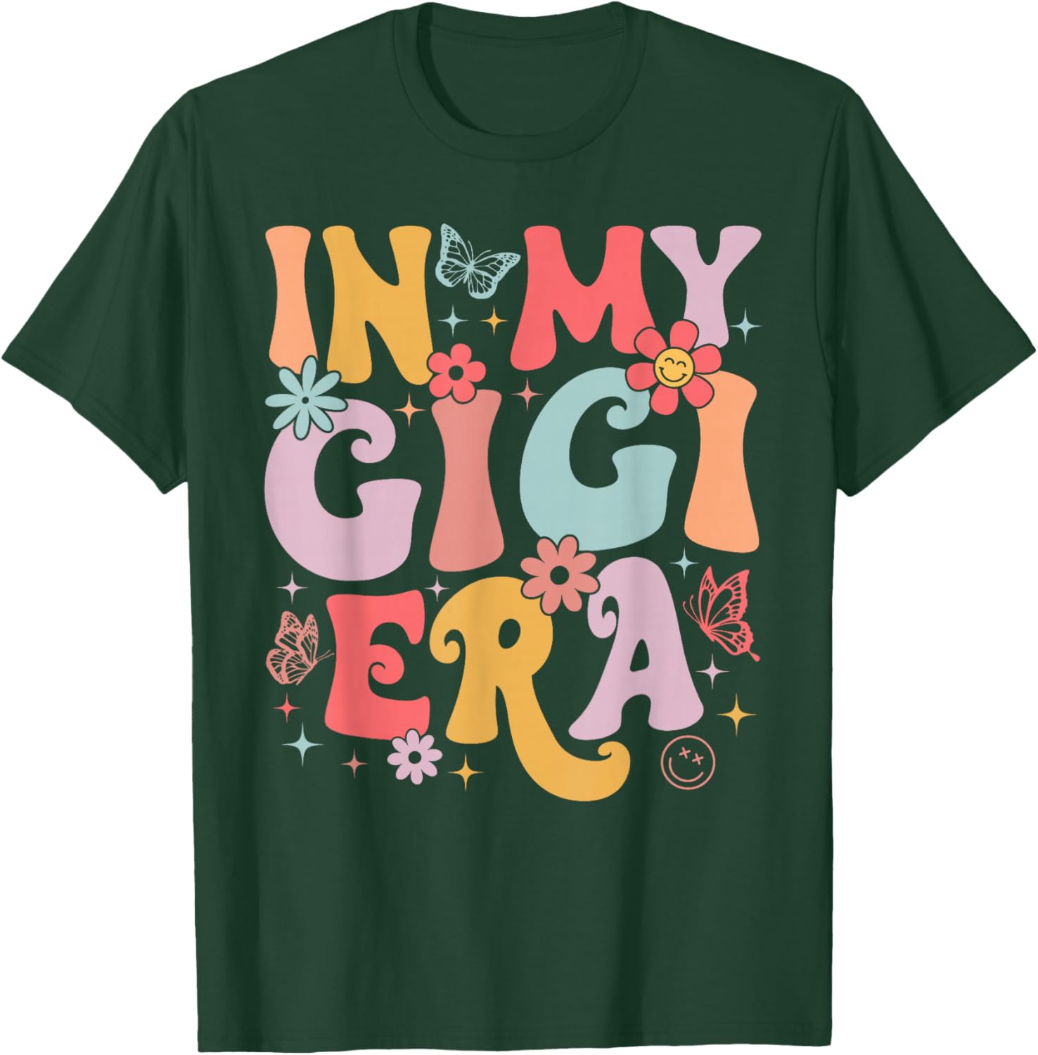 In My Gigi Era Retro Butterfly T-Shirt for Stylish Moms on Mother's Day - 14