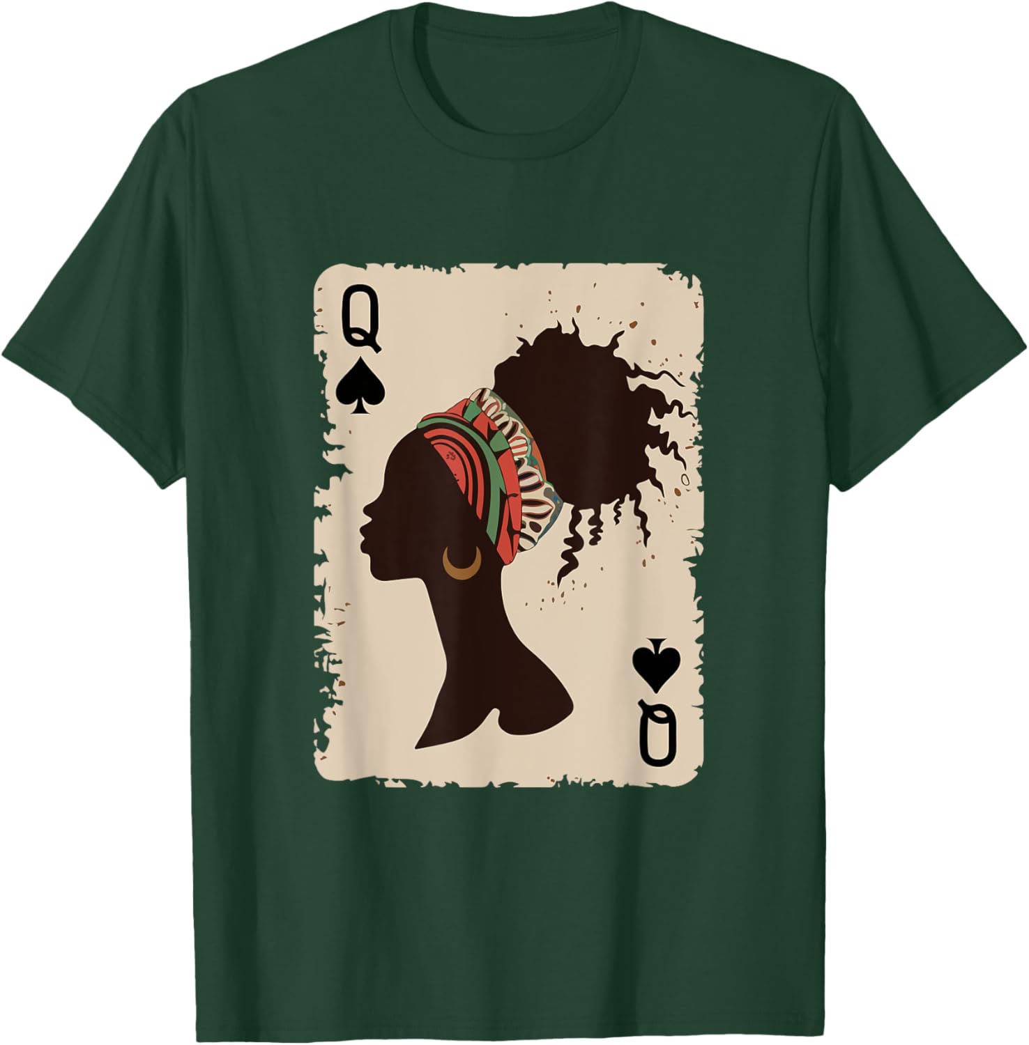 Black Queen Afro T-Shirt Proud Melanin Design for African American Women - 7