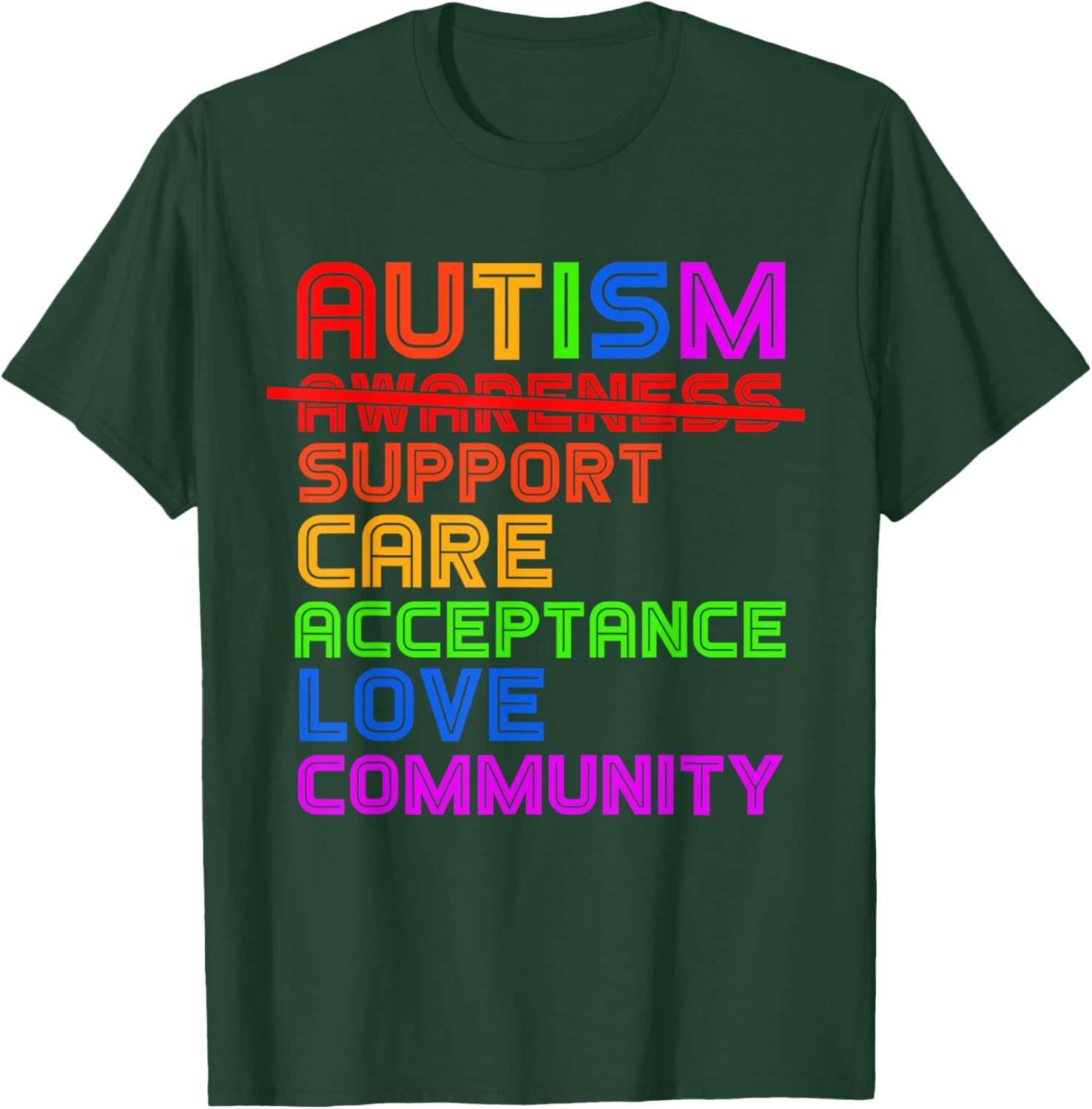Autism Awareness T-Shirt for Men, Women, and Kids - Support Acceptance - 27