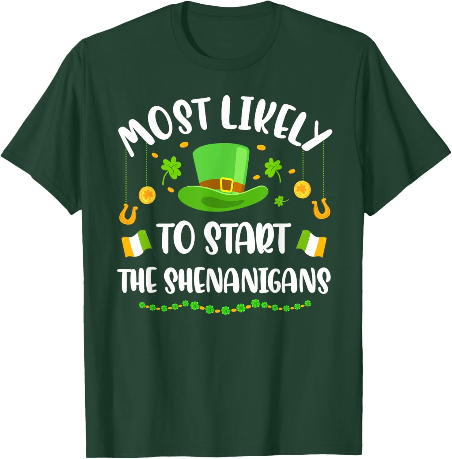St Patricks Day Shamrock Shenanigan T-Shirt for Fun Celebrations - 11