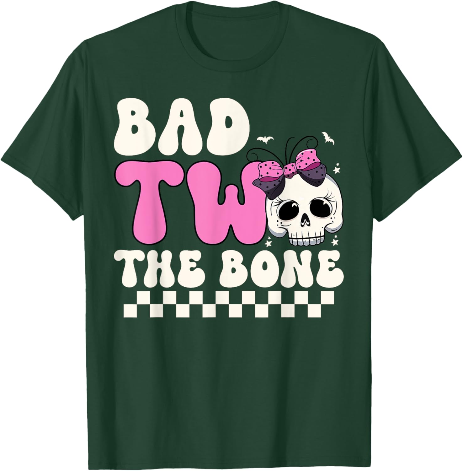 Bad Two The Bone Spooky 2nd Birthday T-Shirt for Girls - 11