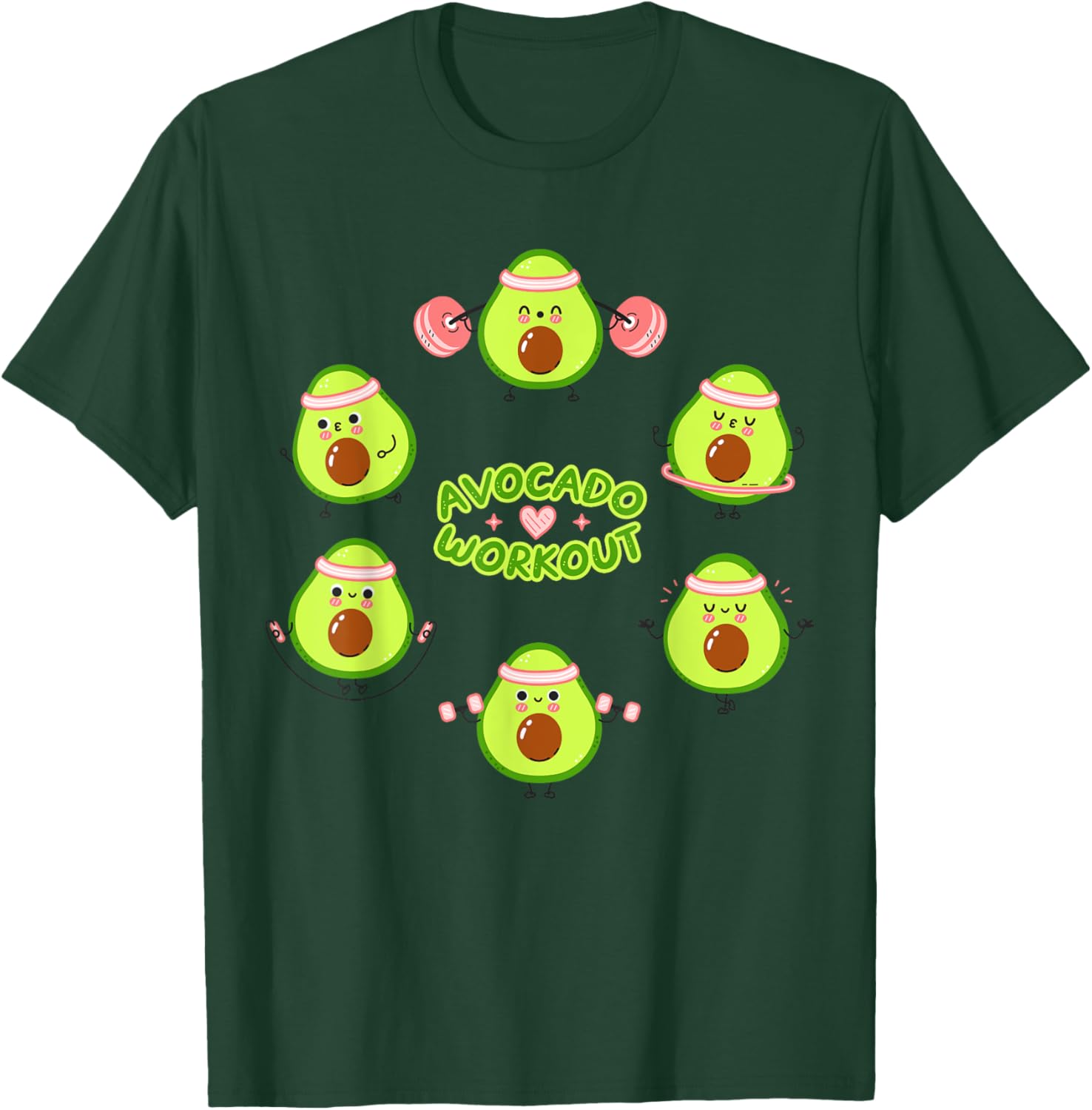 Avocado Workout Guacamole T-Shirt for Vegan Mexican Food Lovers - 22