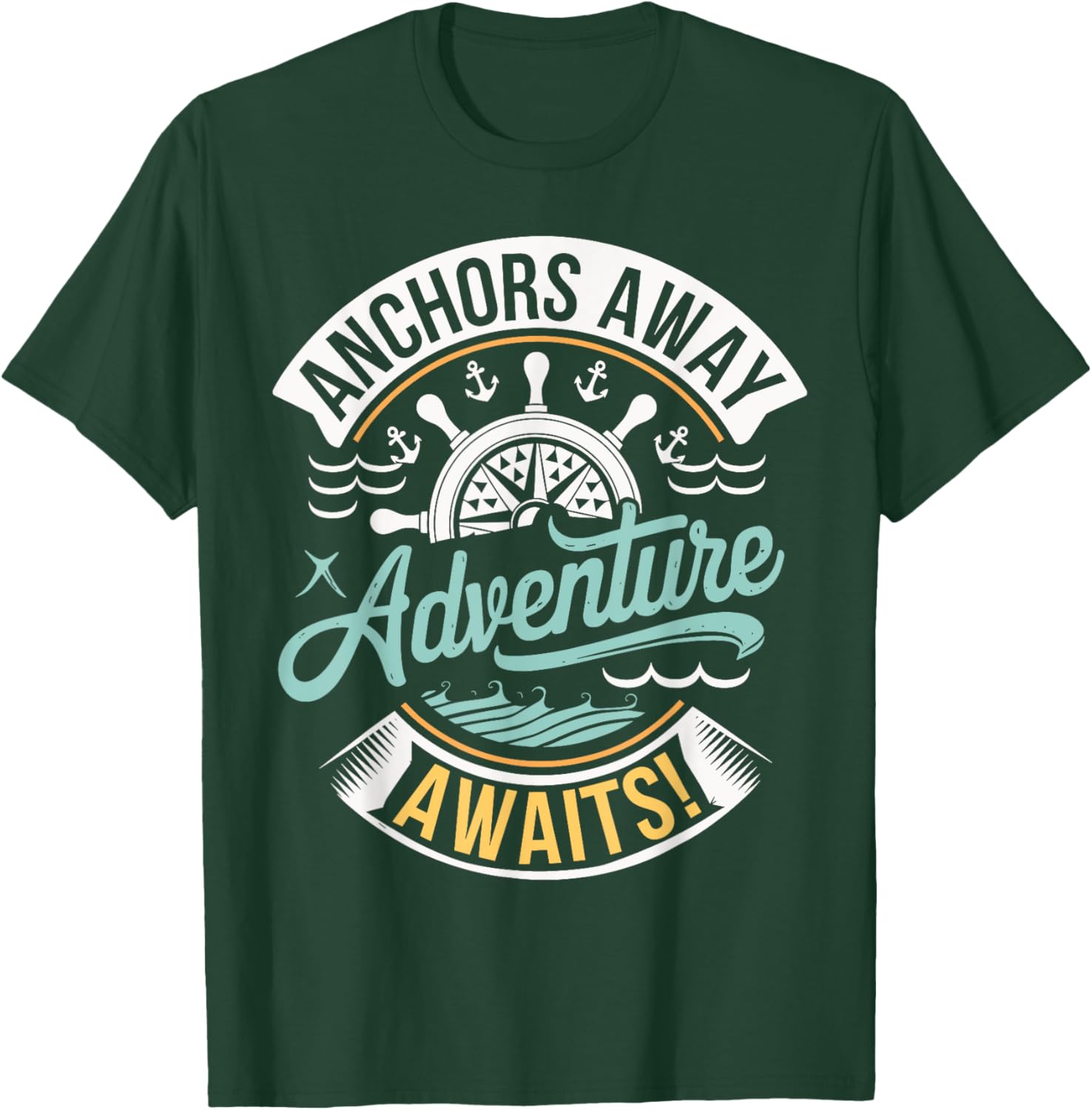 Anchors Away Nautical Adventure T-Shirt for Sea Lovers and Explorers - 14