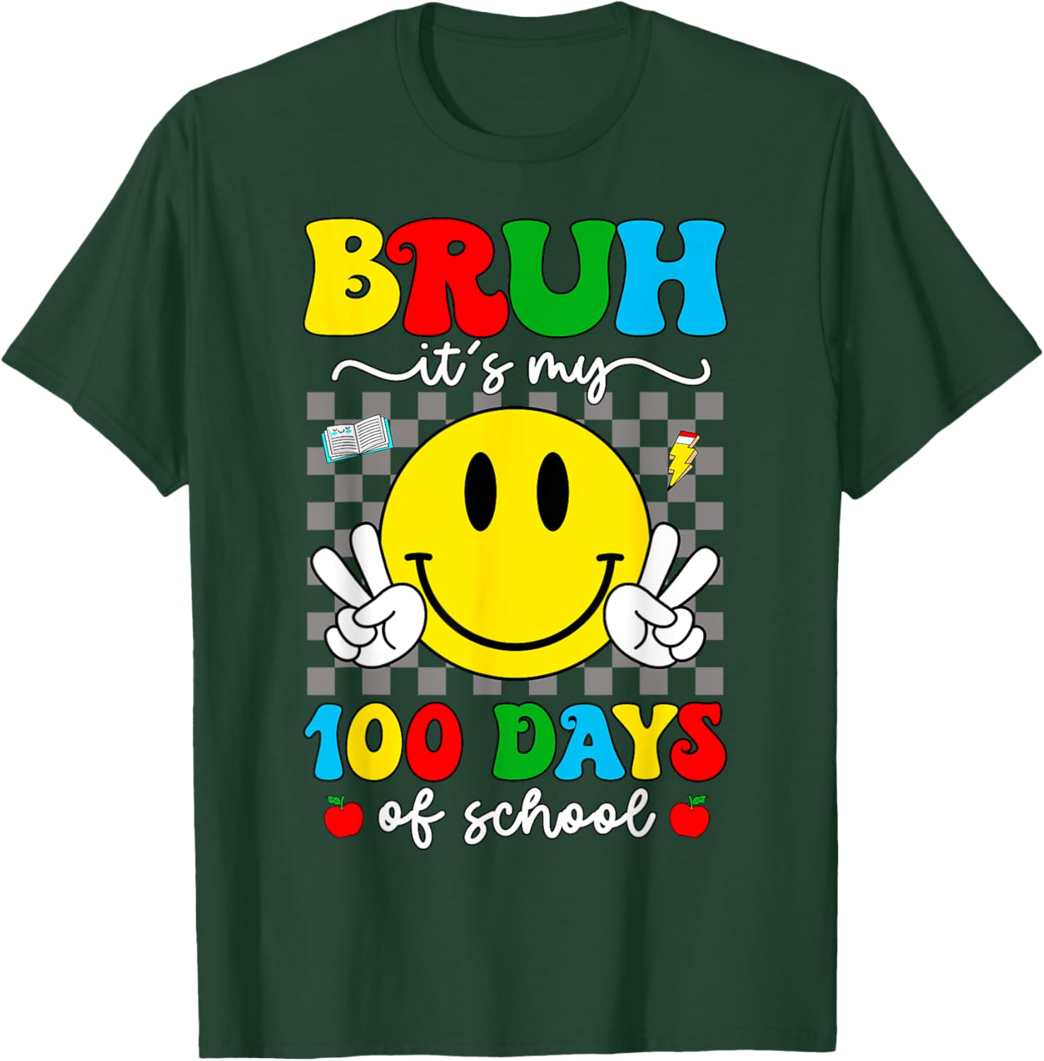 100 Days of School T-Shirt for Kids - Bruh It's My 100 Days Smarter! - 10