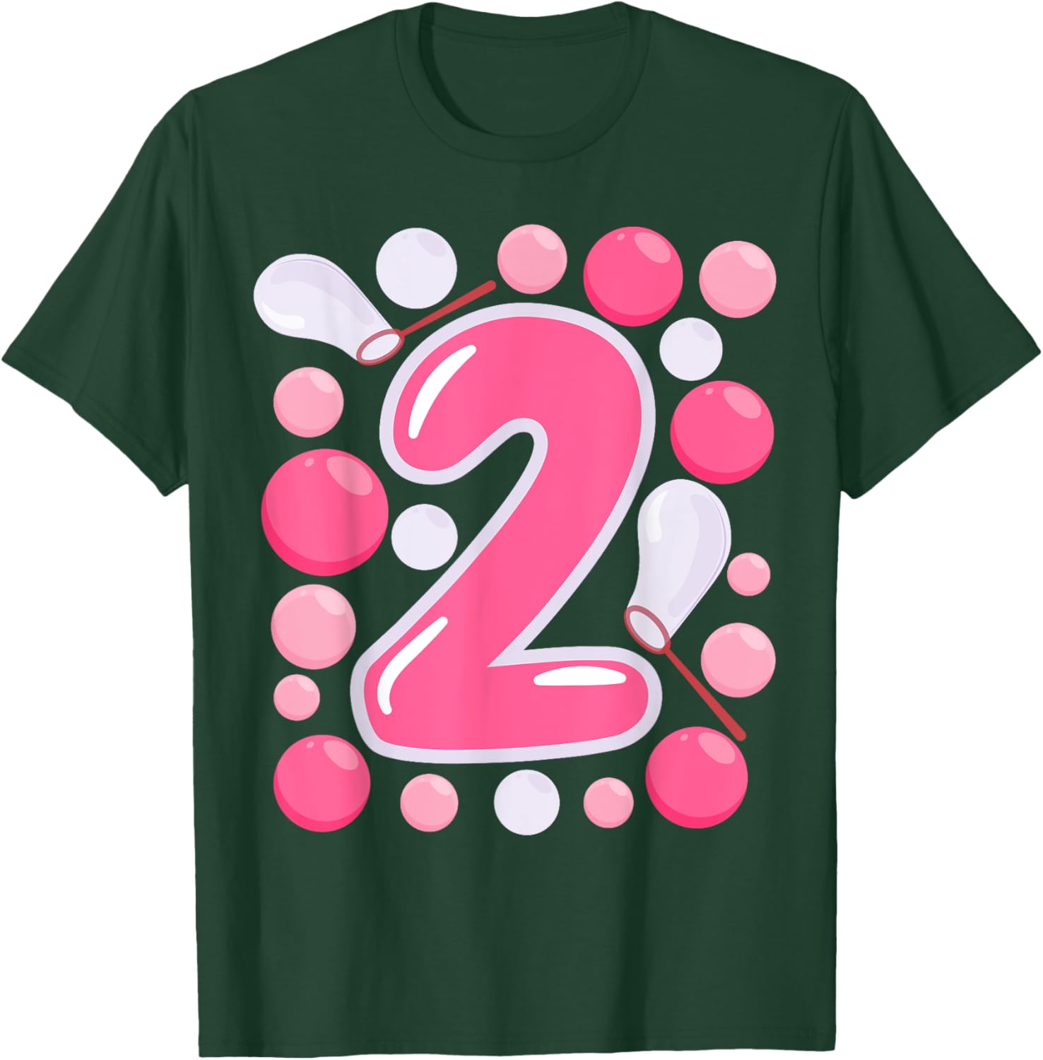 Adorable Girls 2nd Bubble Birthday Party T-Shirt for Kids Celebrations - 10