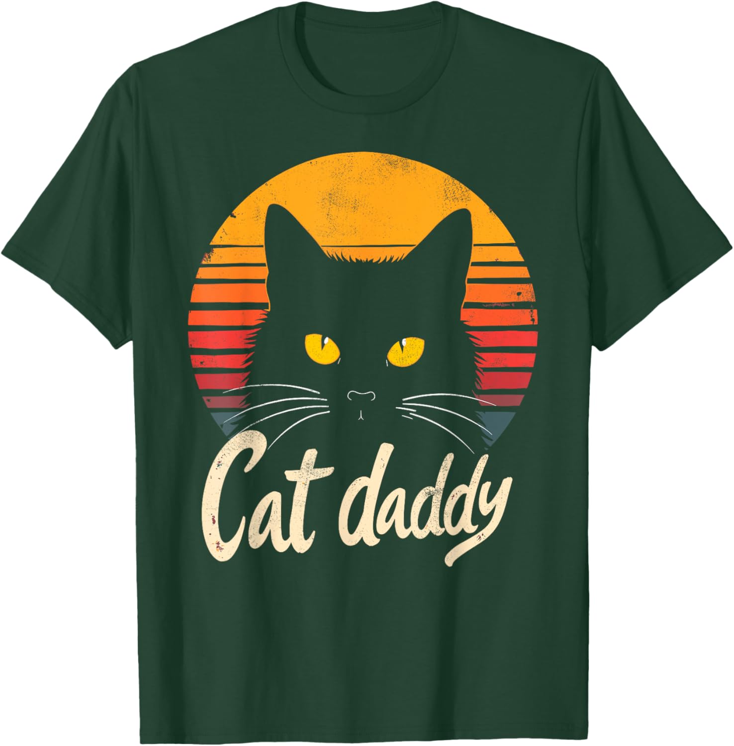 Retro Cat Daddy T-Shirt for Men, Women, and Kids - Vintage Cat Sunglasses Tee - 8
