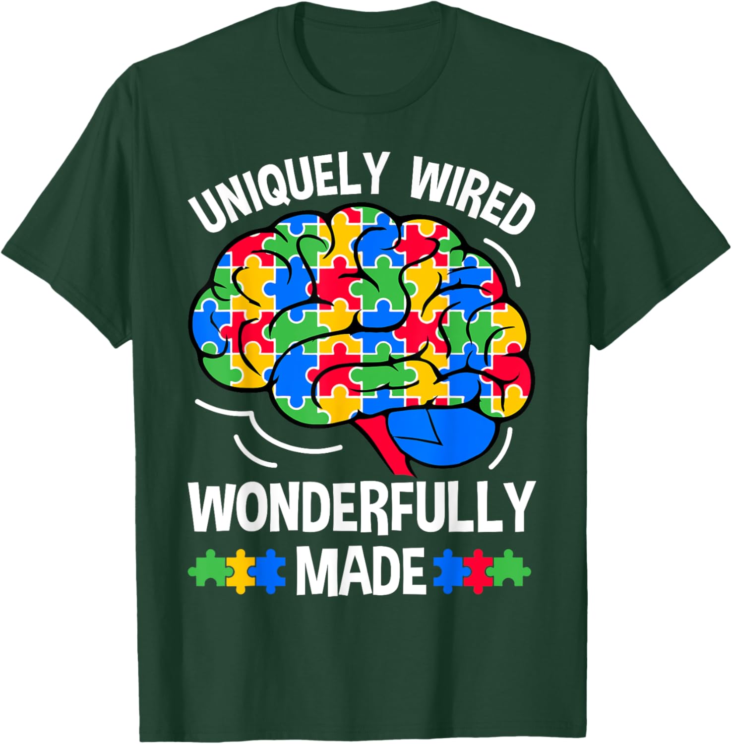 Uniquely Wired Wonderfully Made Autism Awareness T-Shirt for Kids - 10