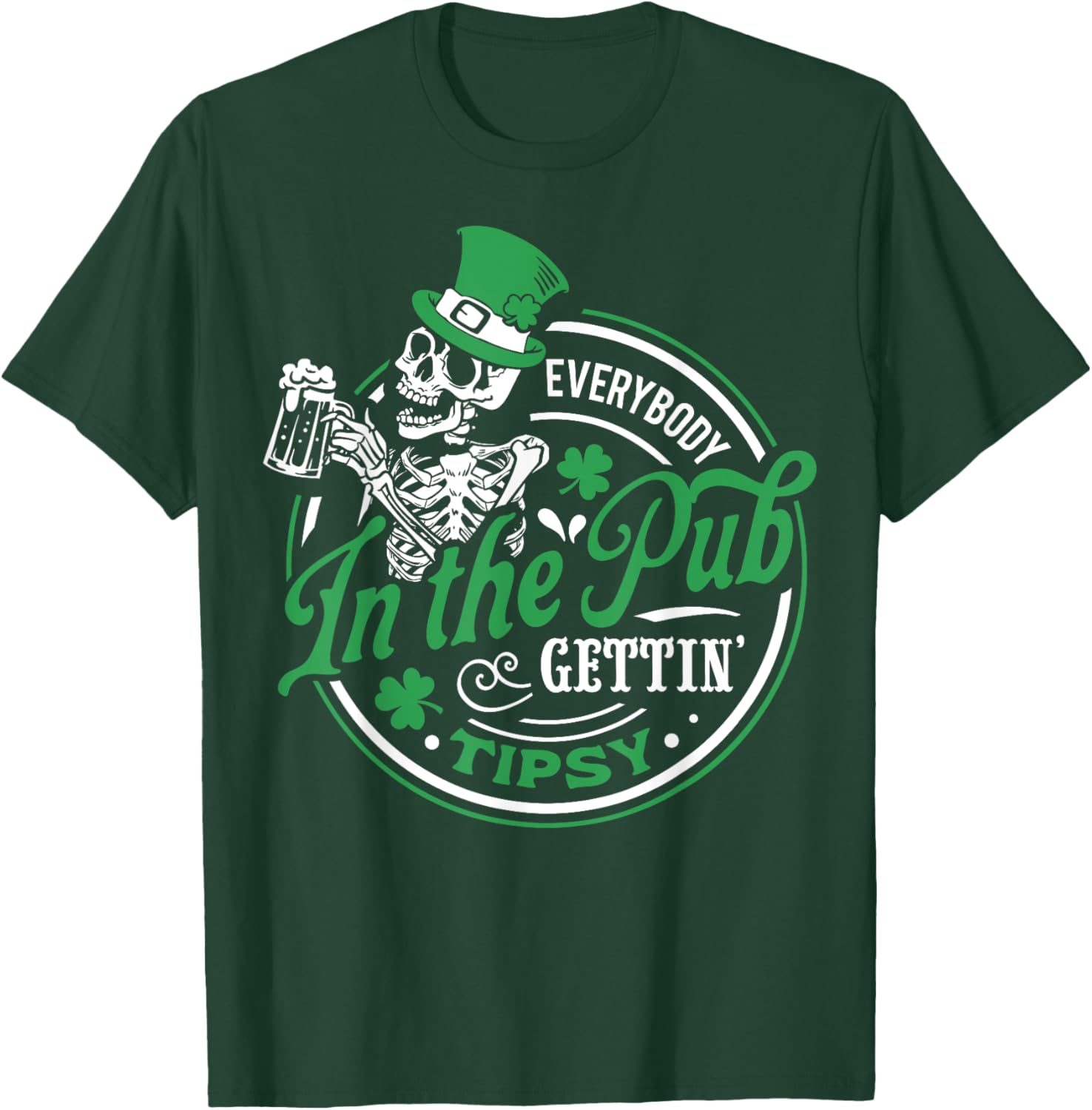 Tipsy St Patricks Day T-Shirt for Men and Women - Fun Pub Celebration Wear - 8