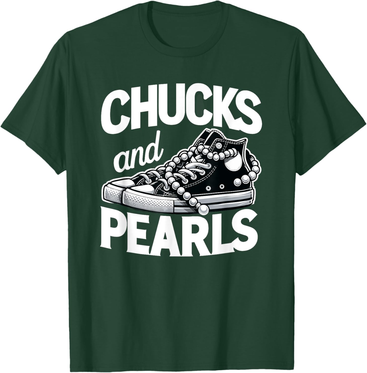 Chucks Cute Women's Pearl T-Shirt for Stylish Comfort and Elegance - 3