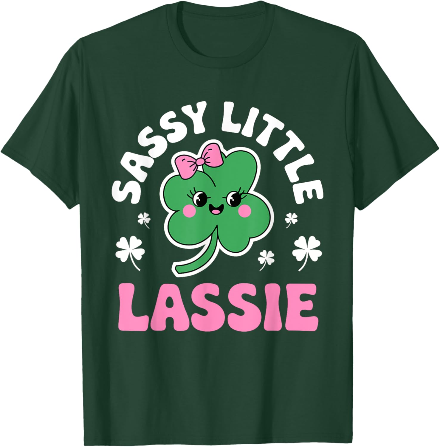 Sassy Little Lassy Girls St Patricks Day T-Shirt Irish Outfit - 9