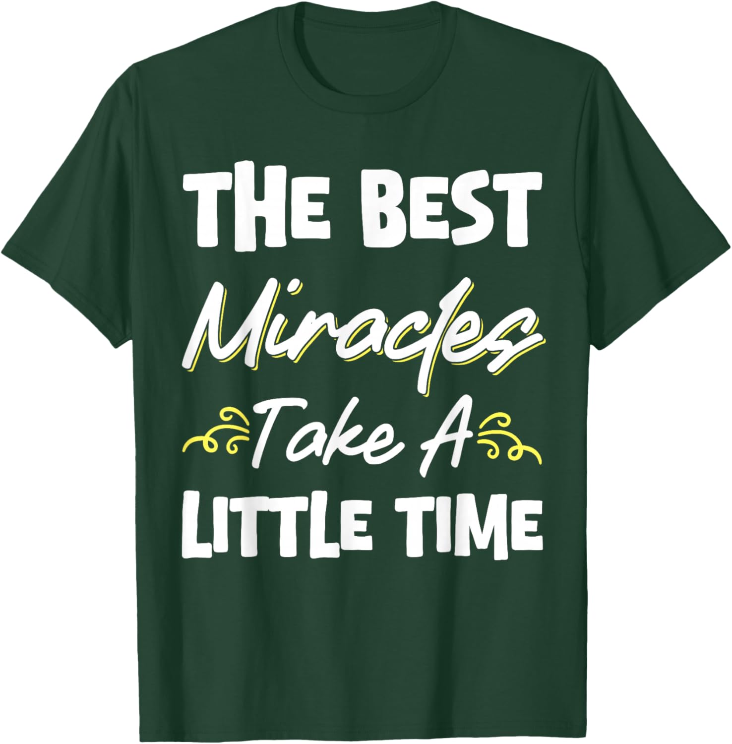 Best Miracles Take Time Transfer Day T-Shirt for Comfort and Style - 13