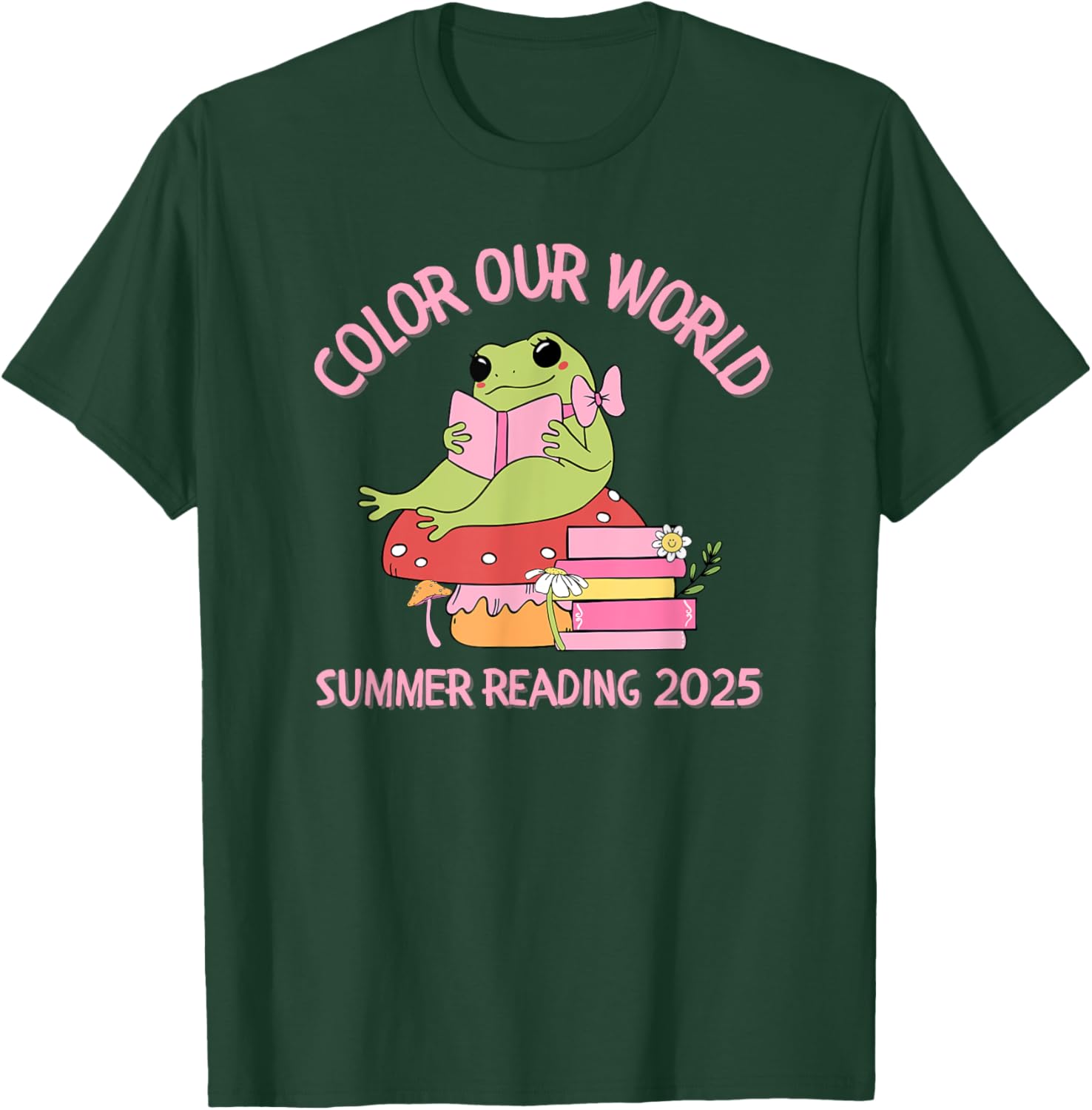 Color Our World Summer 2025 Frog T-Shirt for Kids - Fun Reading Program Apparel - 22
