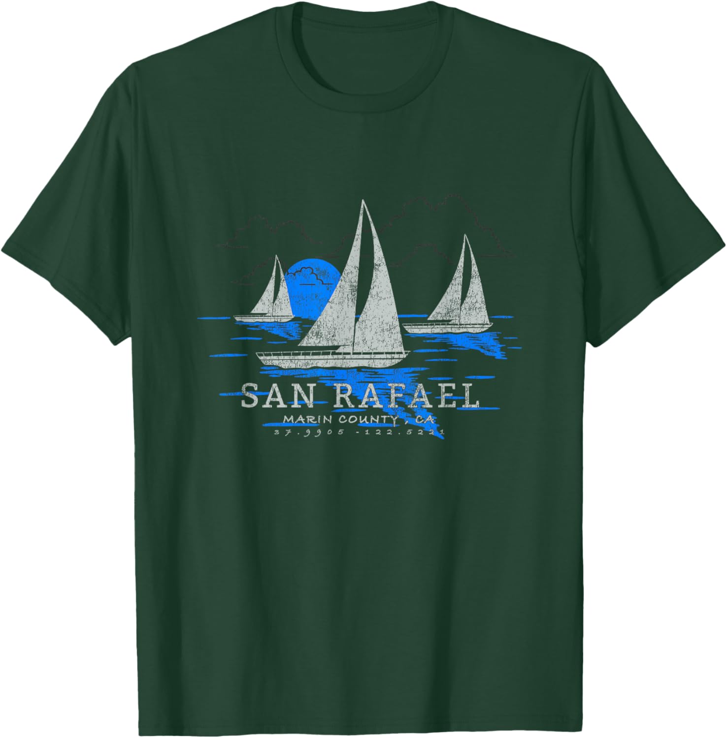 San Rafael California Yachting Souvenir T-Shirt for Nautical Lovers - 12