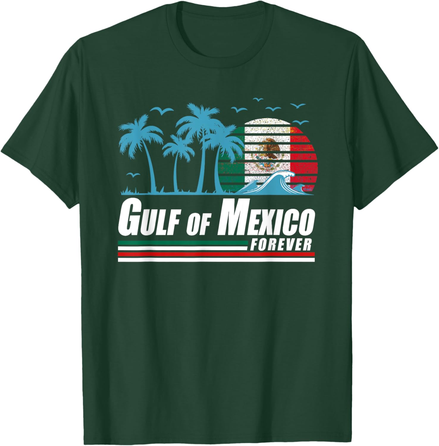 Retro Gulf of Mexico T-Shirt for Coastal Vibes and Vintage Style - 9