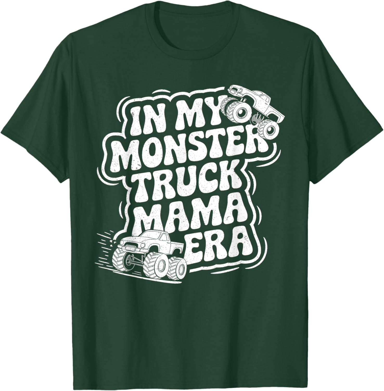 Groovy Monster Truck Mama Era T-Shirt for Fun Loving Moms on Mother's Day - 15