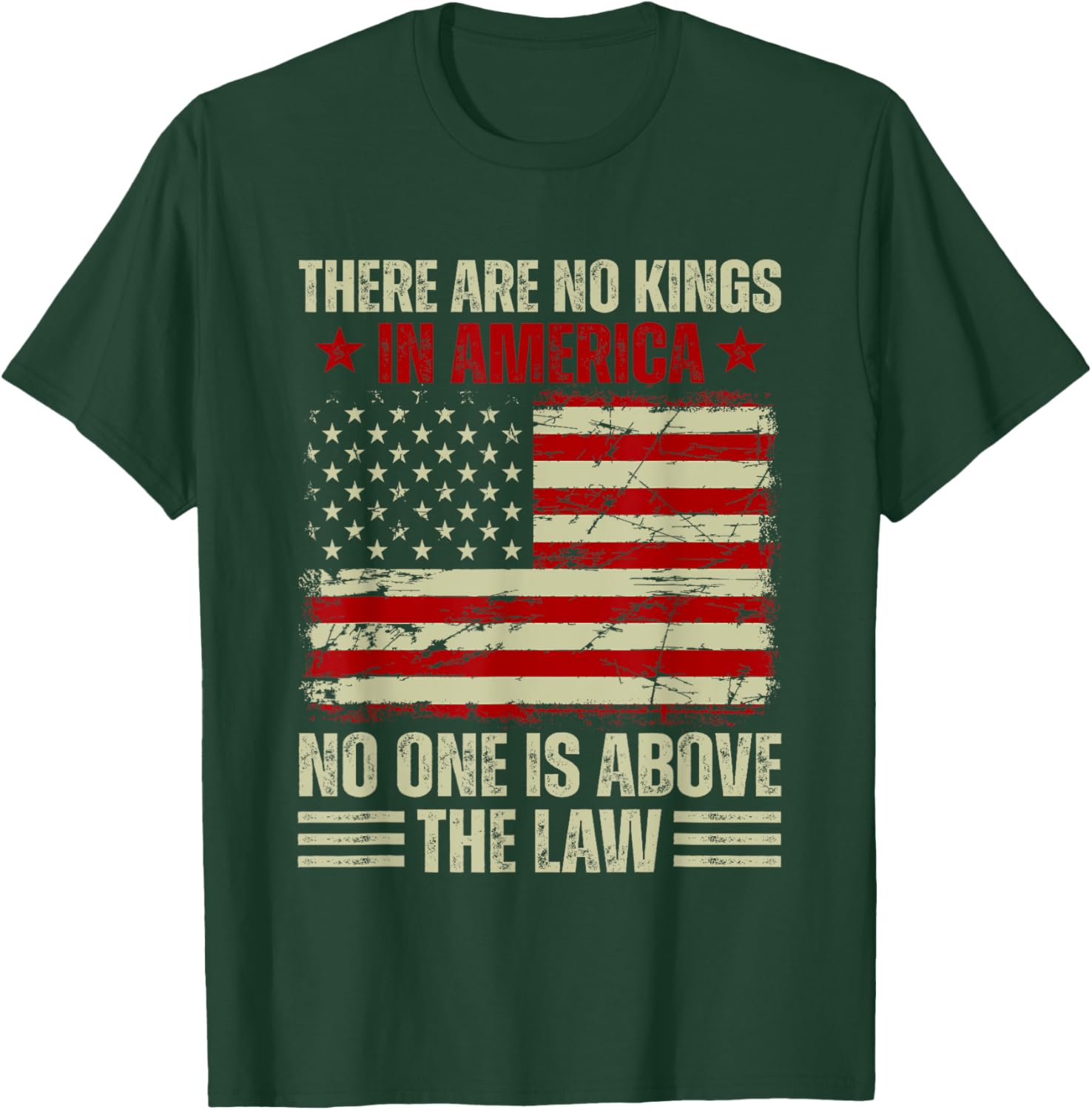 There Are No Kings In America T-Shirt - Stand For Justice and Equality - 27