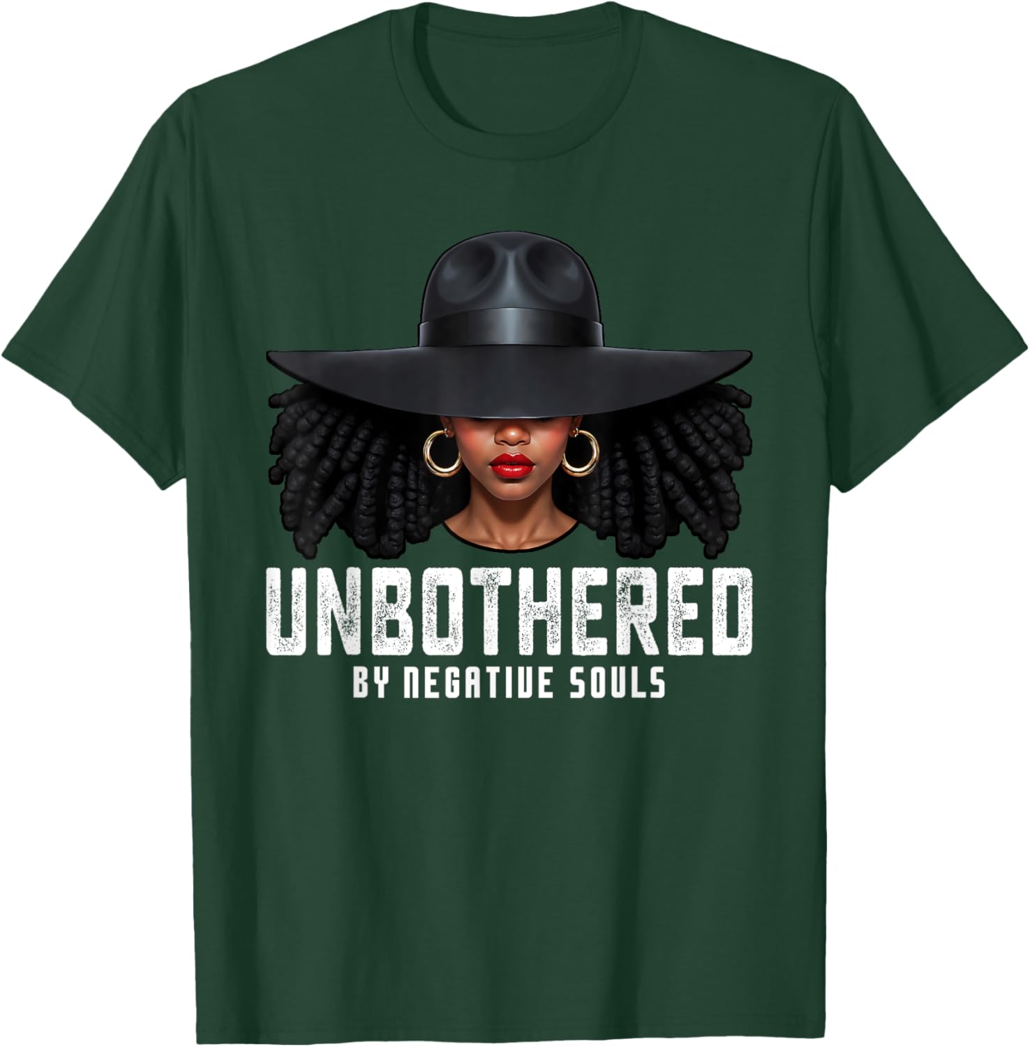 Unbothered Sassy Black Queen T-Shirt for African American Women and Girls - 16