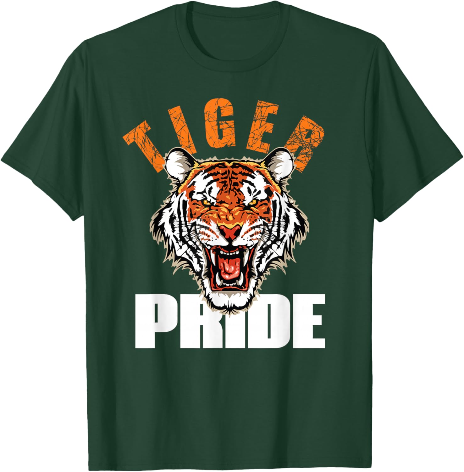 Retro Vintage Tiger Pride Mascot T-Shirt for School Sports Team Fans - 21