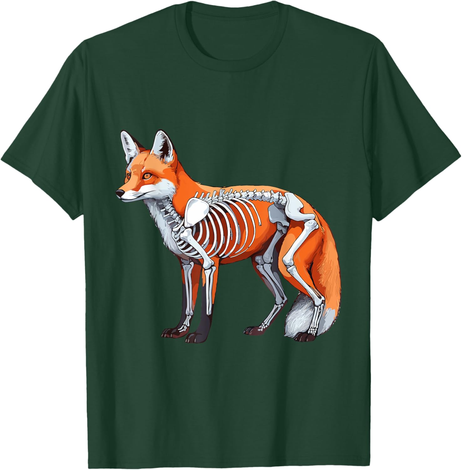 X-ray Fox Body Anatomy Radiography Skeleton T-Shirt for Anatomy Lovers - 27