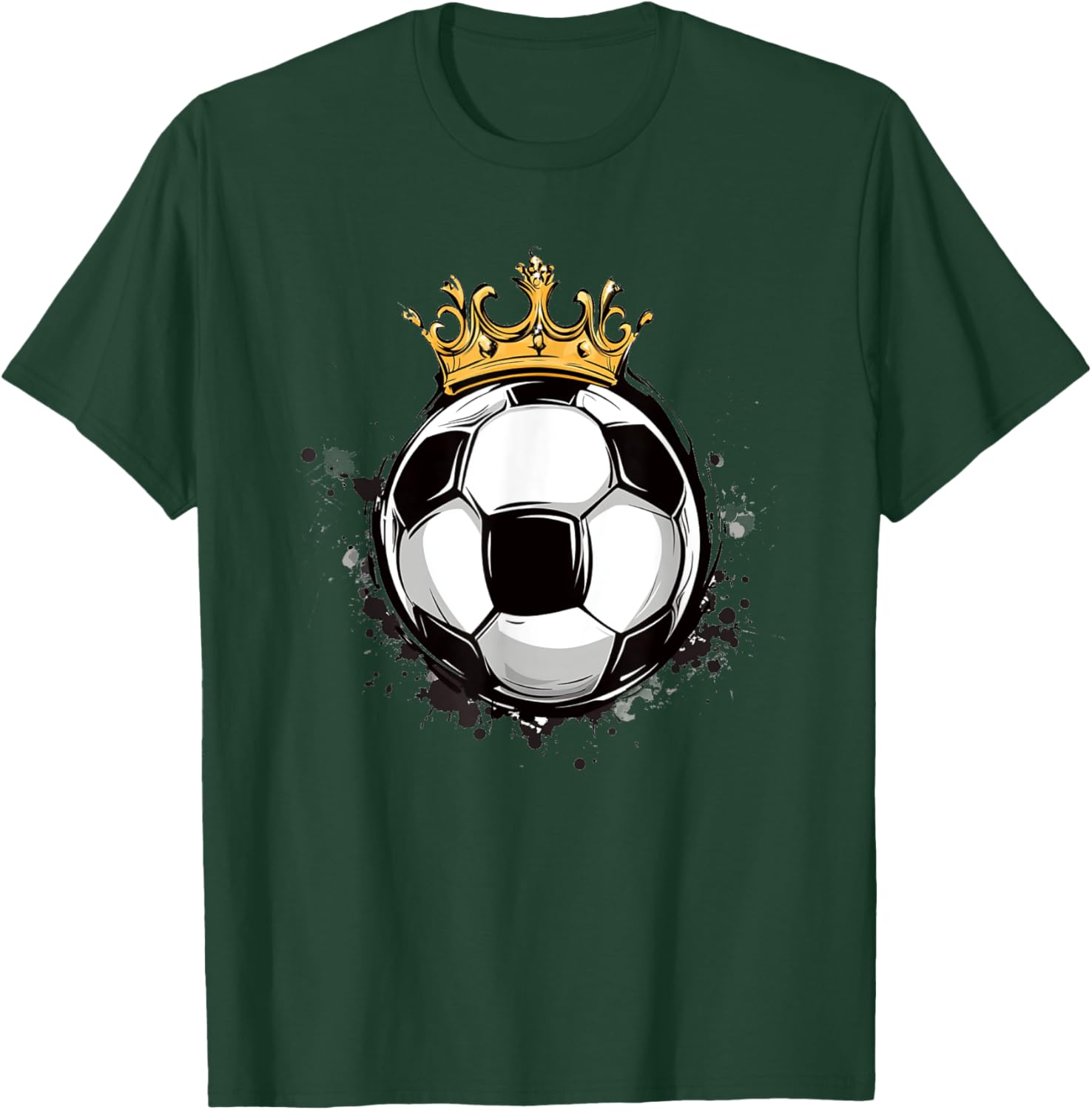 Soccer Royalty T-Shirt with Crowned Ball for Kids - Stylish Sports Wear - 11