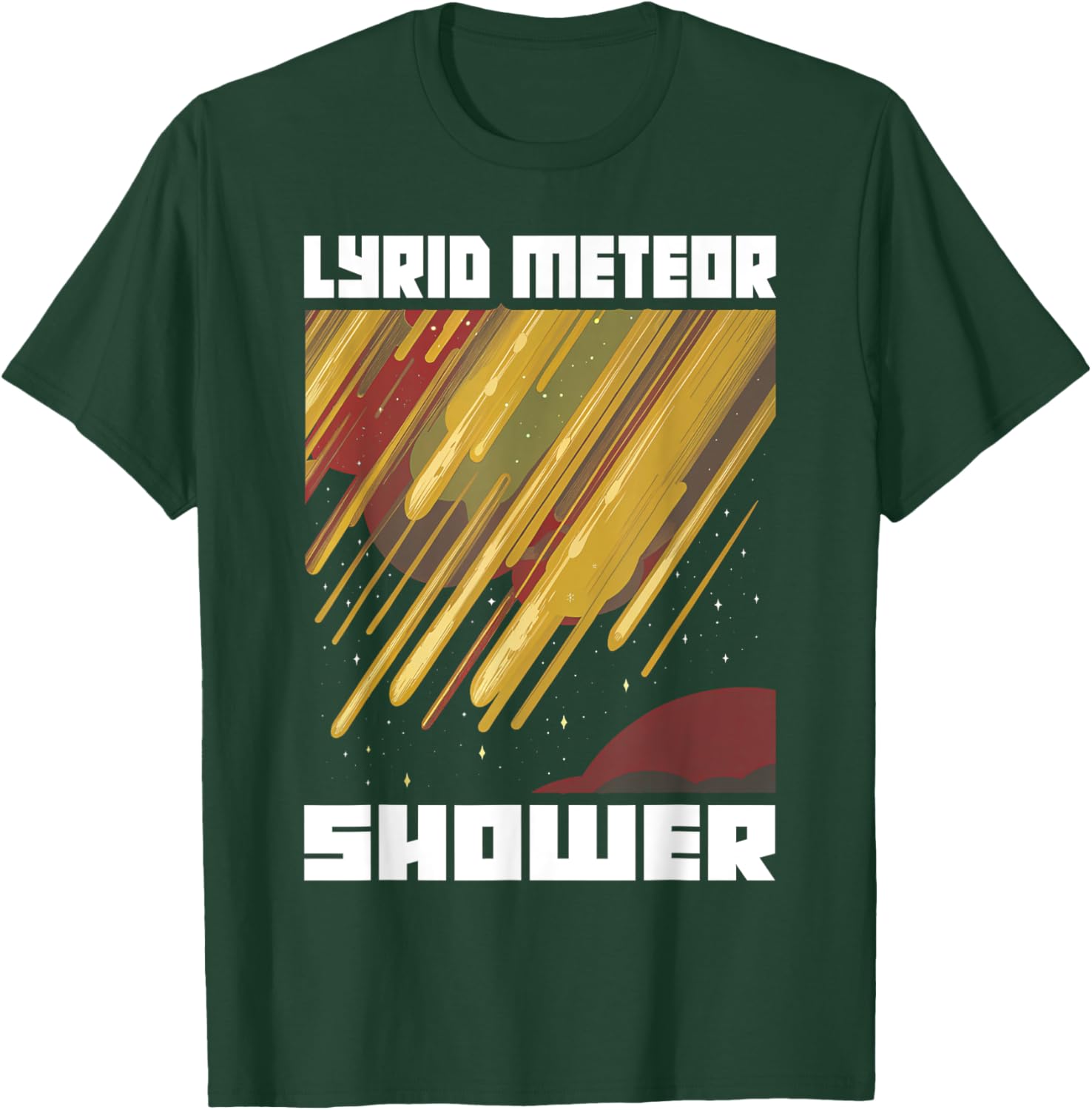 Vintage Lyrid Meteor Shower T-Shirt for World Meteorological Day - 1