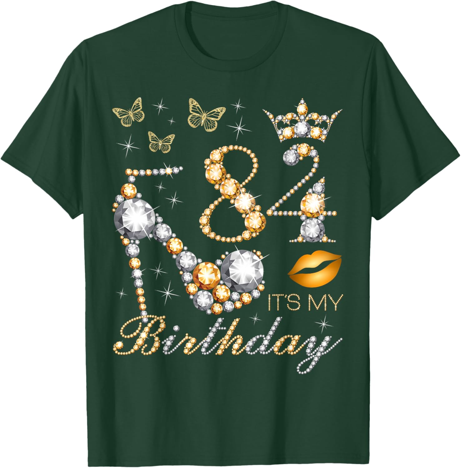 Celebrate Your 84th Birthday in Style with this B-Day Queen T-Shirt - 5