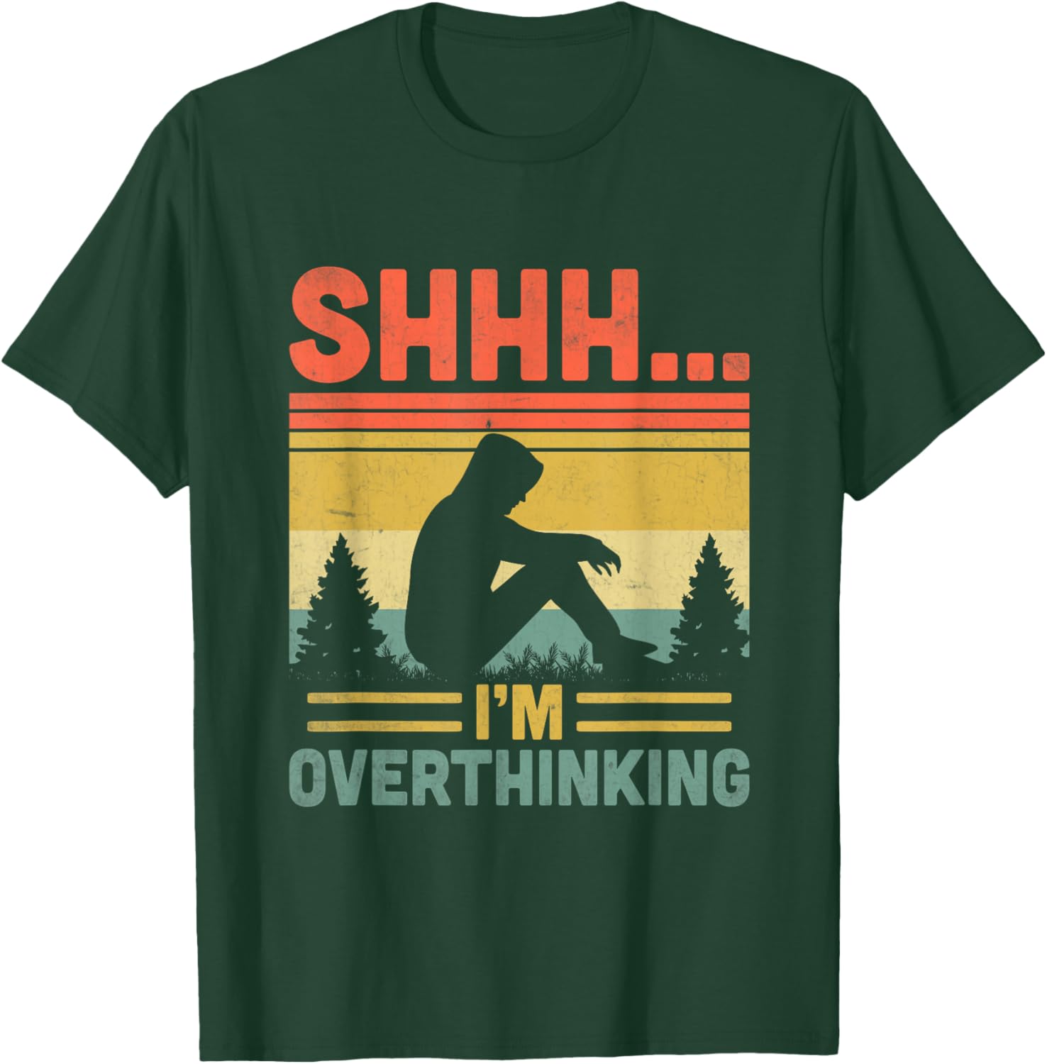 Shhh I’m Overthinking T-Shirt for Introverts – Funny & Cozy Apparel - 2