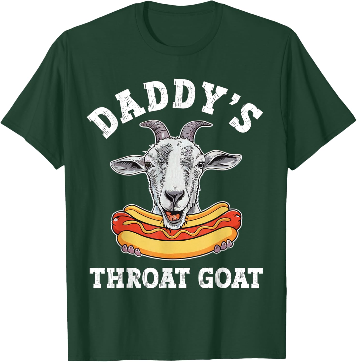 Funny Daddy's Throat Goat Meme T-Shirt for Adult Humor Lovers - 13