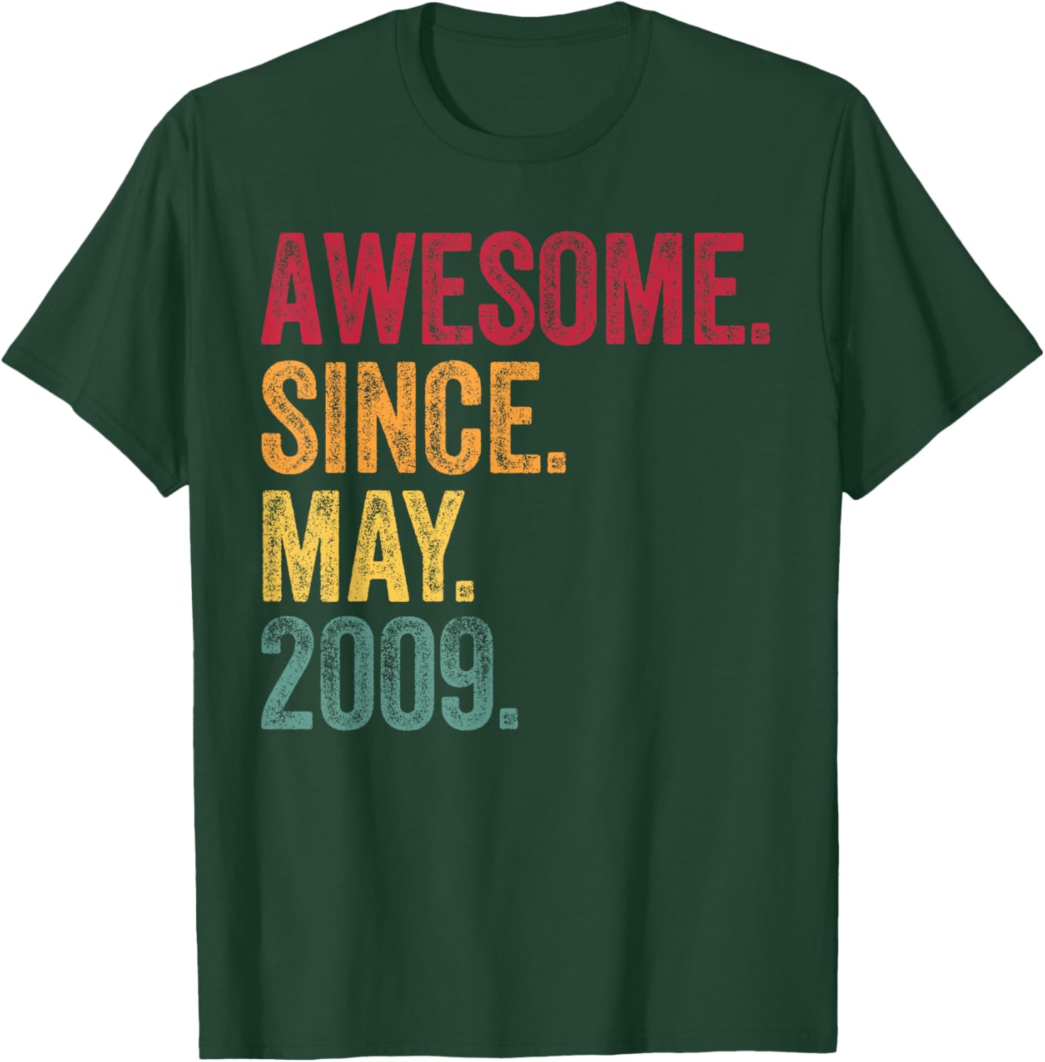 Vintage 16th Birthday T-Shirt Awesome Since May 2009 Gift Idea - 28