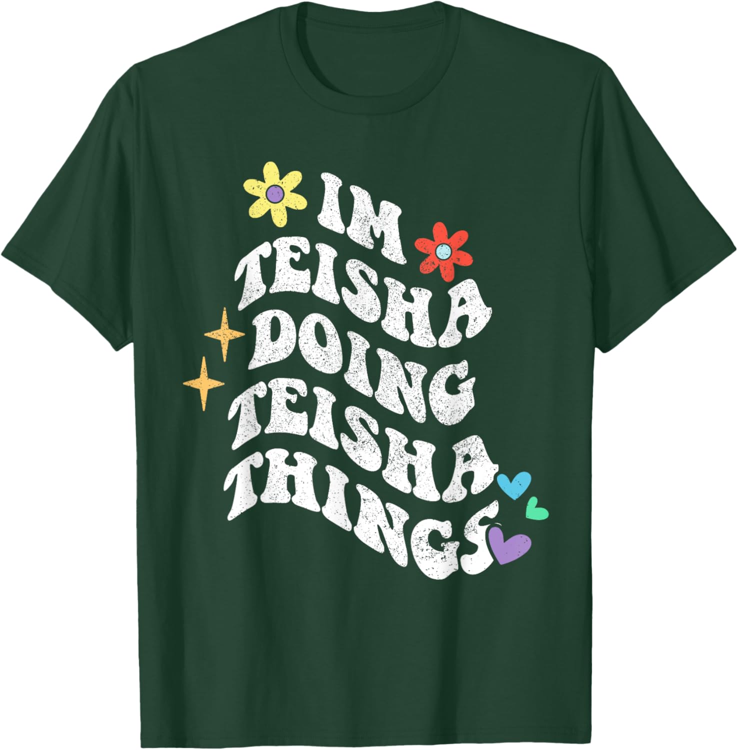 Retro Groovy Teisha Doing Teisha Things Funny Mother's T-Shirt - 11