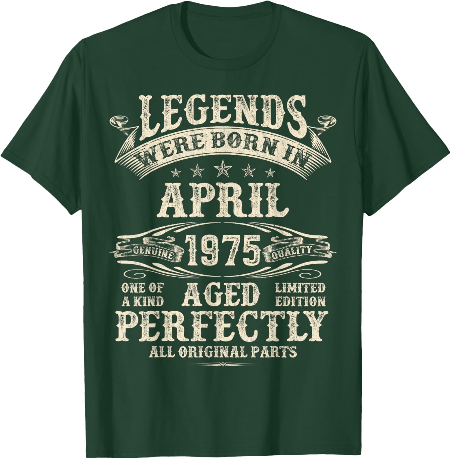 50th Birthday Gift for Men - Classic April 1975 T-Shirt for Him - 1
