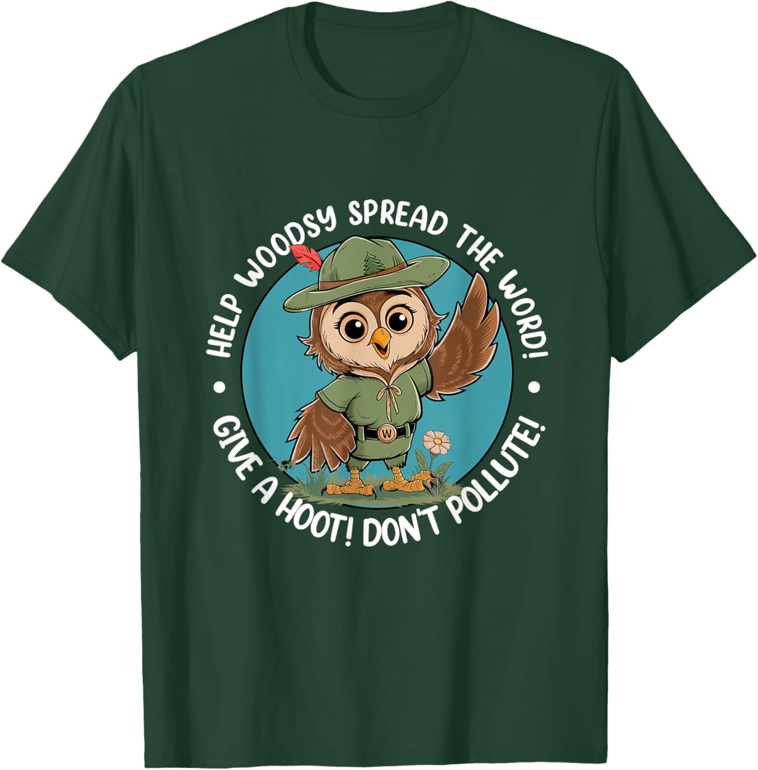 Woodsy Owl Give A Hoot Don't Pollute Vintage Retro T-Shirt for Nature Lovers - 21