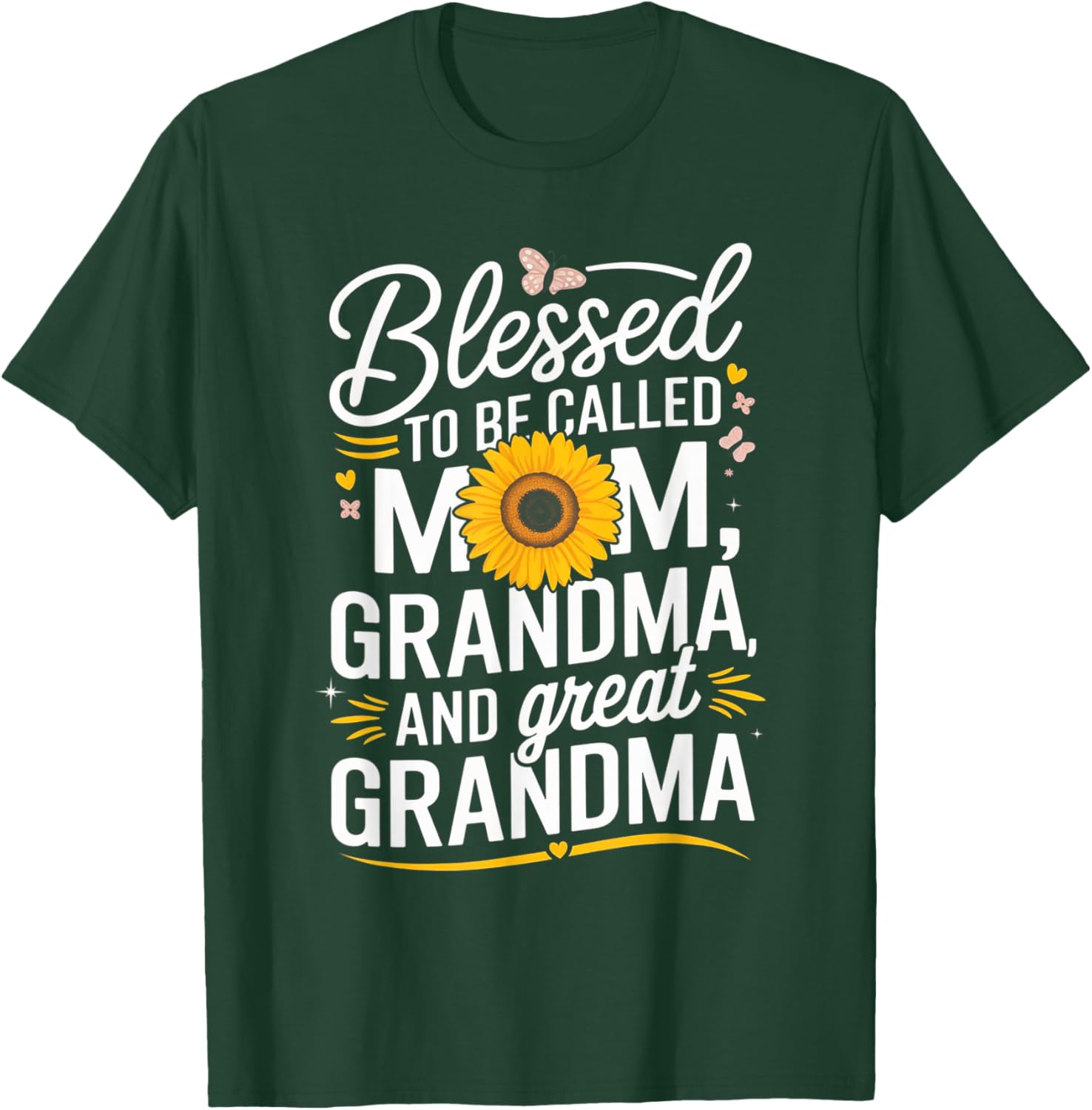 Blessed To Be Called Mom Grandma Great Grandma Mother's Day T-Shirt - 8