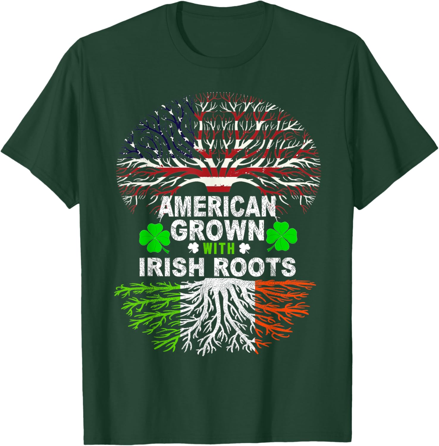 American Grown Irish Roots St. Patrick's Day T-Shirt for Festive Fun - 23