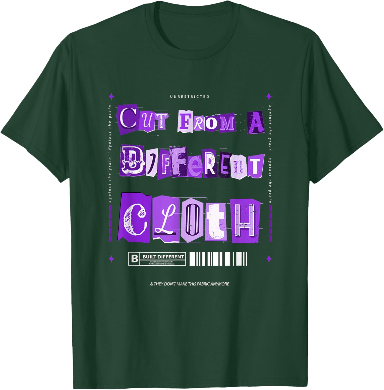 Vibrant Purple Graphic T-Shirt From A Different Cloth for Stylish Comfort - 12