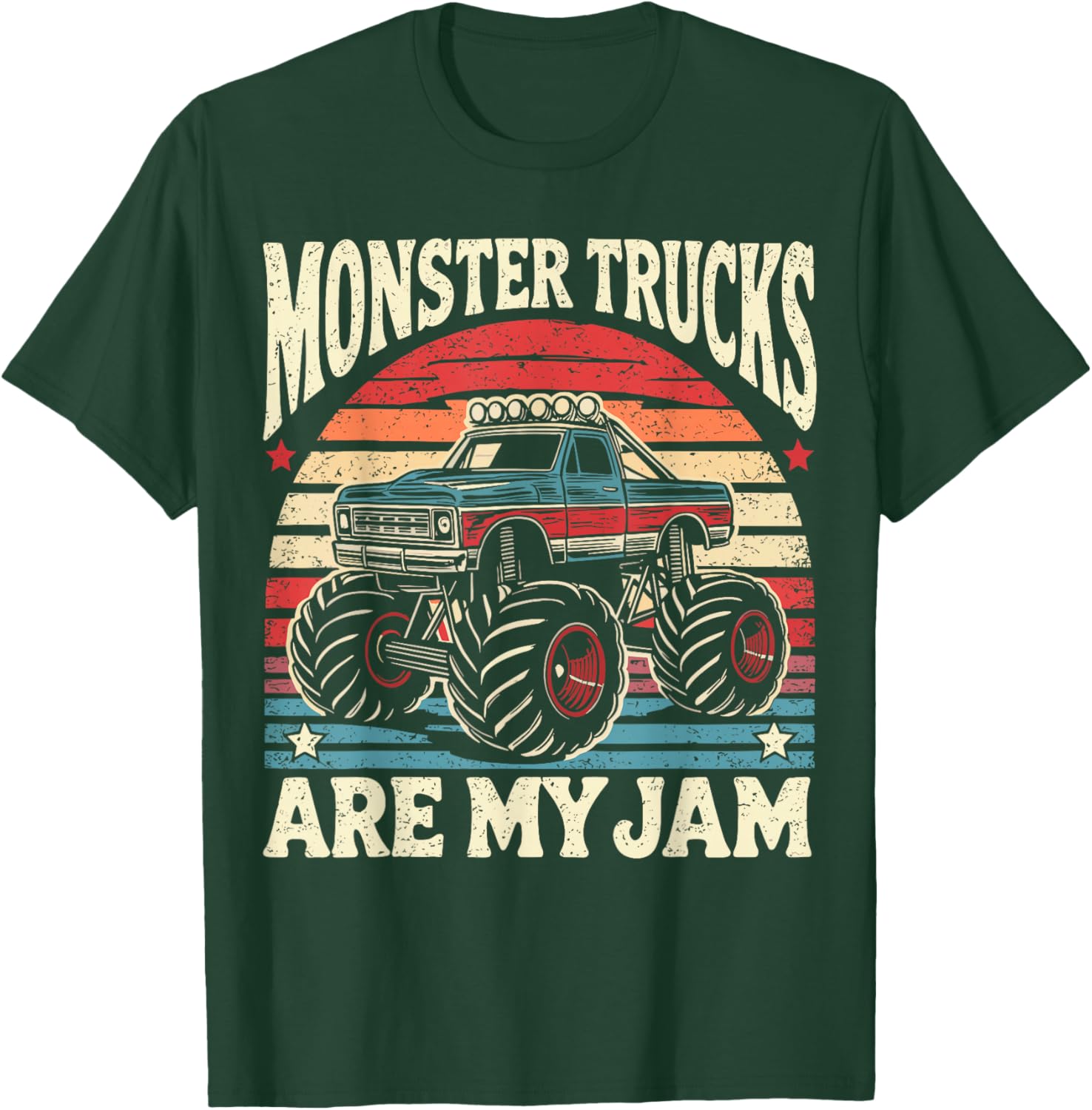 Vintage Monster Truck Enthusiast T-Shirt for Kids and Adults - 9