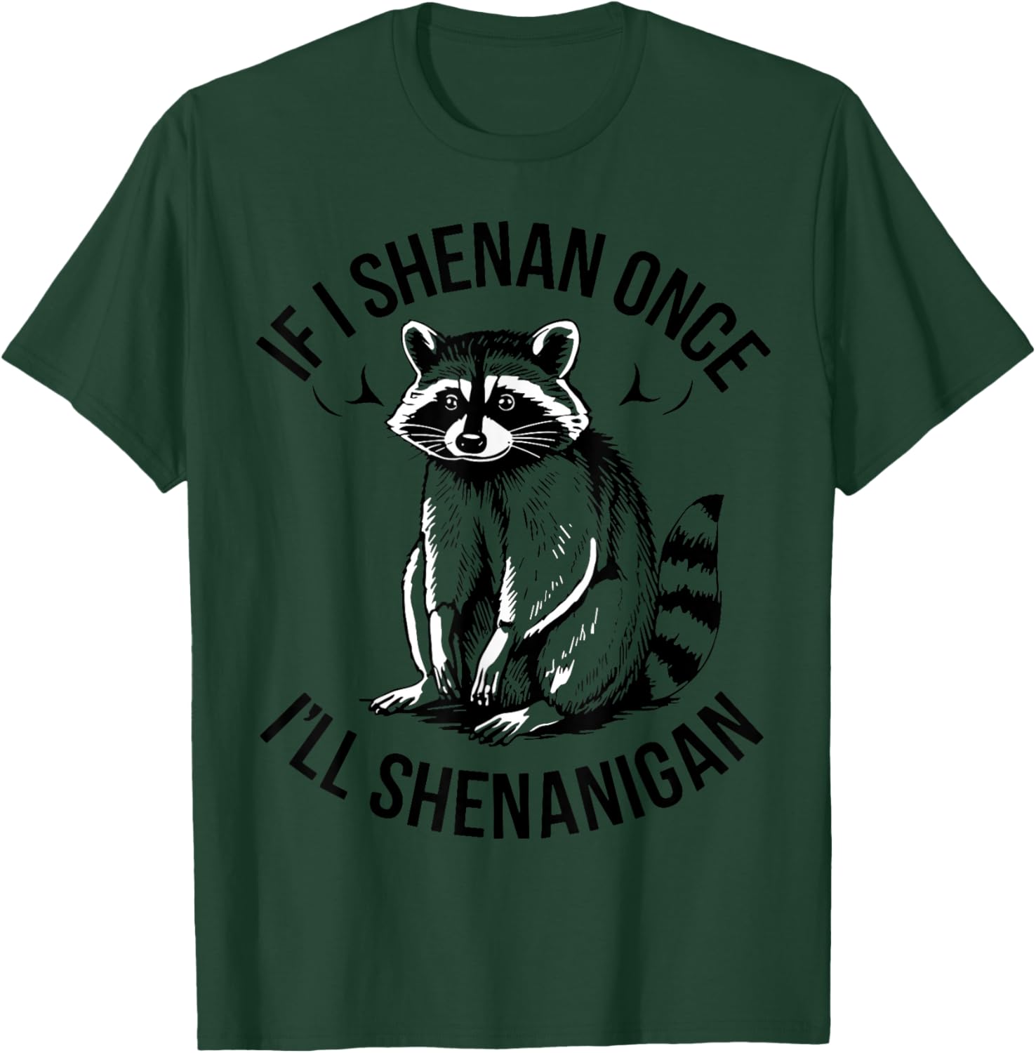 Shenanigans Raccoon St Patrick's Day T-Shirt Fun and Festive Apparel - 20