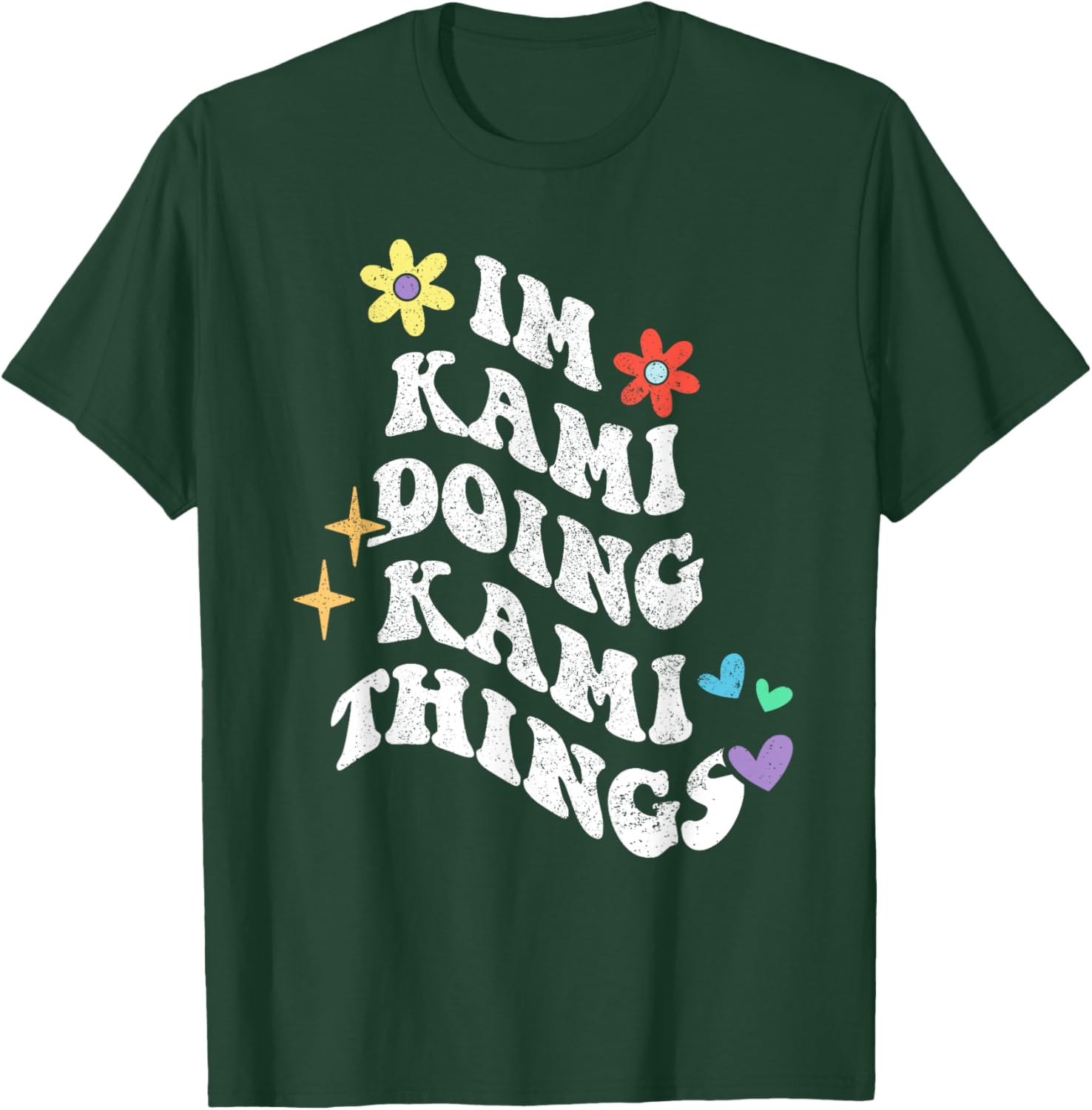 Retro Groovy Kami Doing Funny Things Mother's Day T-Shirt for Moms - 3