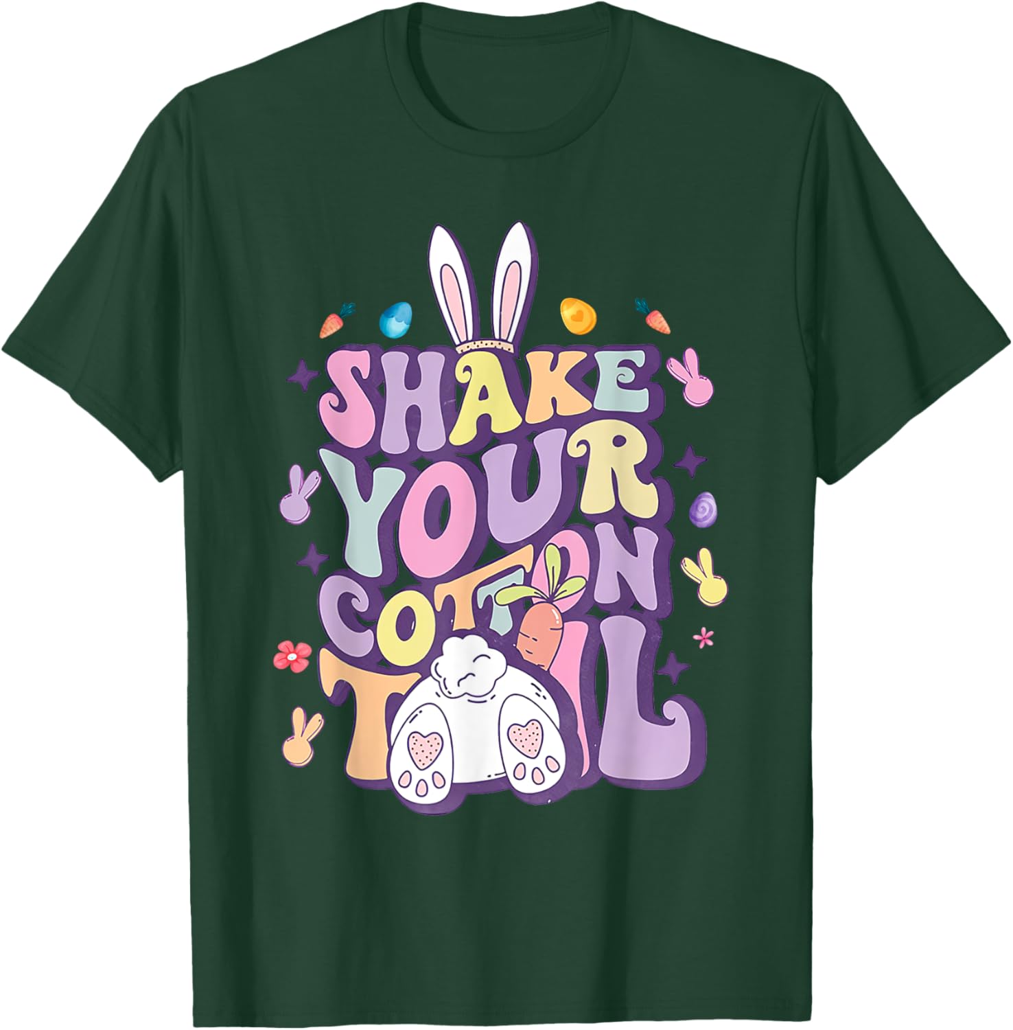 Shake Your Cotton Tail Funny Easter Bunny T-Shirt for Girls and Women - 26