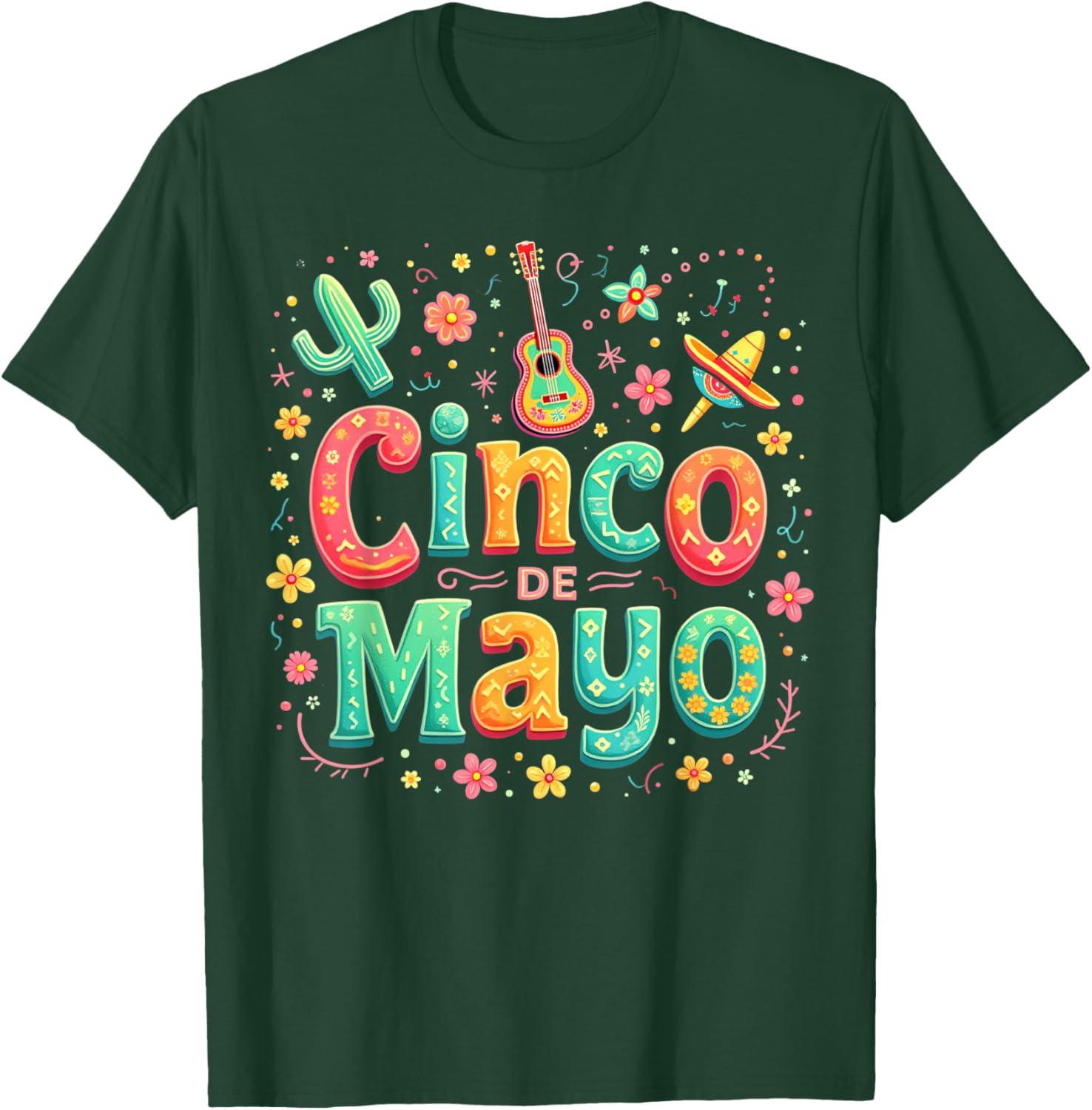 Cinco De Mayo Family Matching Let's Fiesta T-Shirt for Celebration Fun - 10