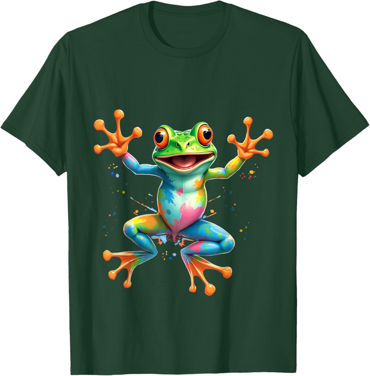 Cool Tie Dye Frog Peace Sign T-Shirt for Men, Women, and Kids - 18