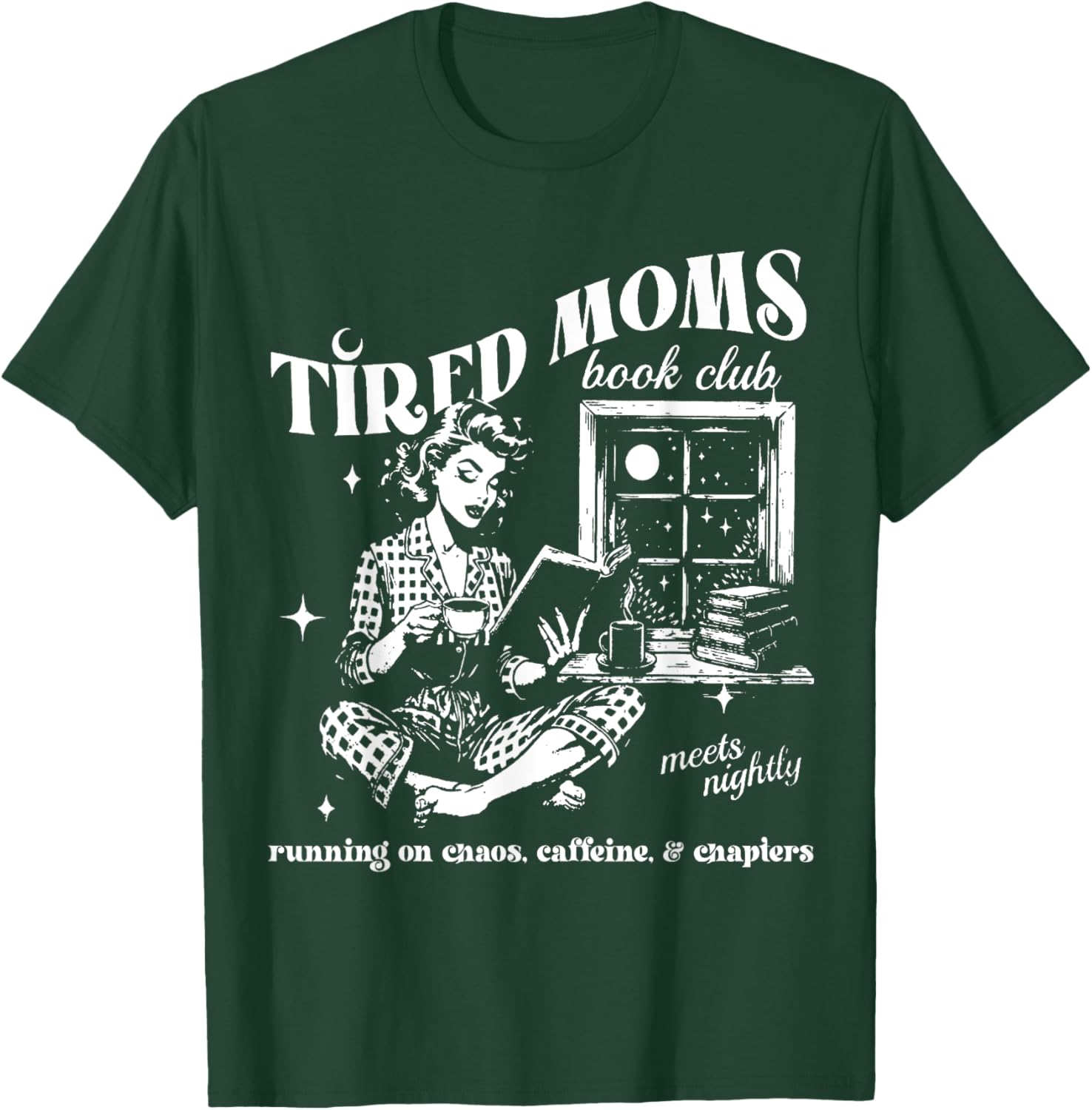 Tired Moms Book Club T-Shirt for Book Lovers Perfect Mother's Day Gift - 9