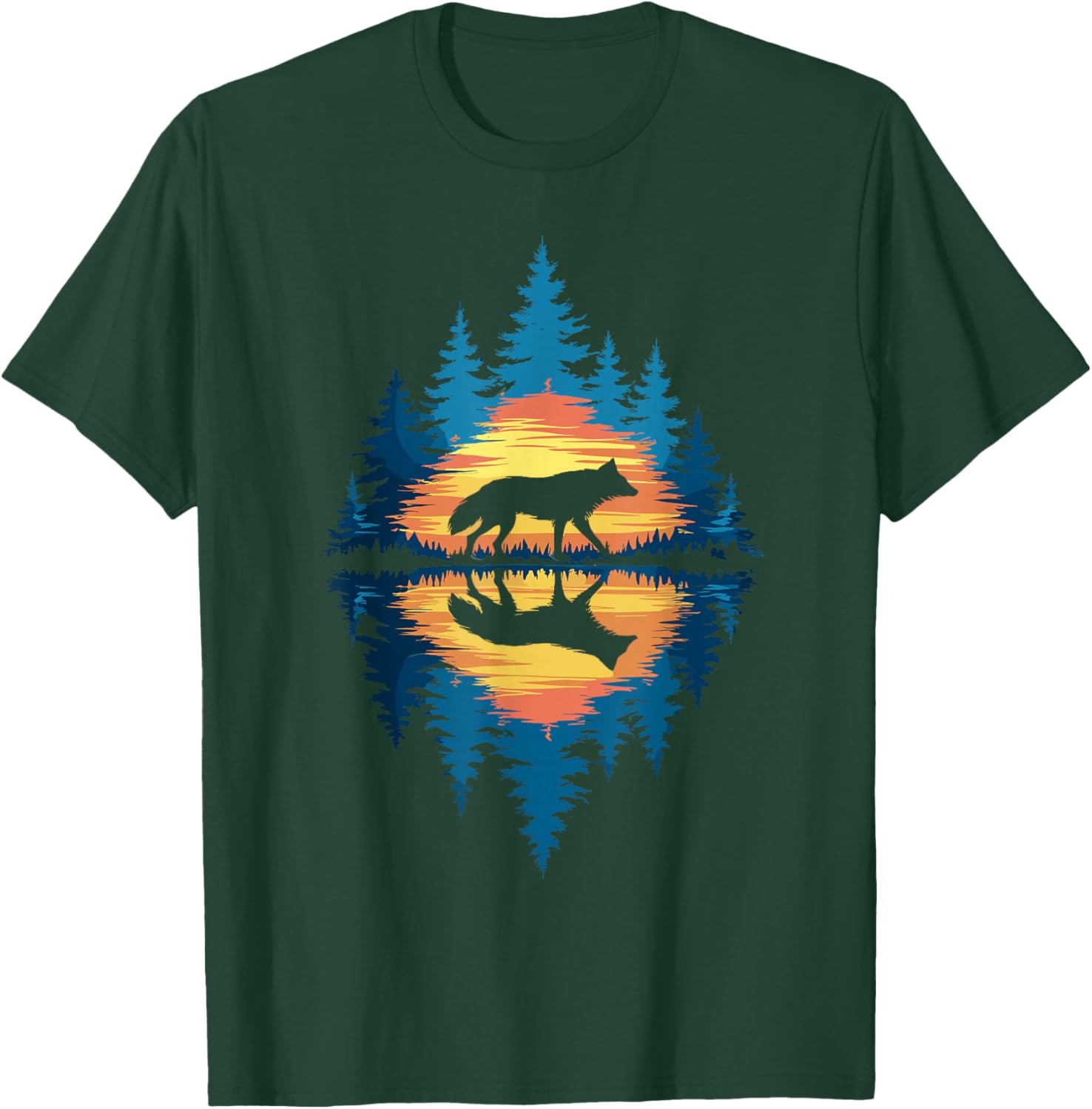 Wolf Forest Wildlife T-Shirt for Men, Women, and Kids - Nature Lover's Apparel - 1