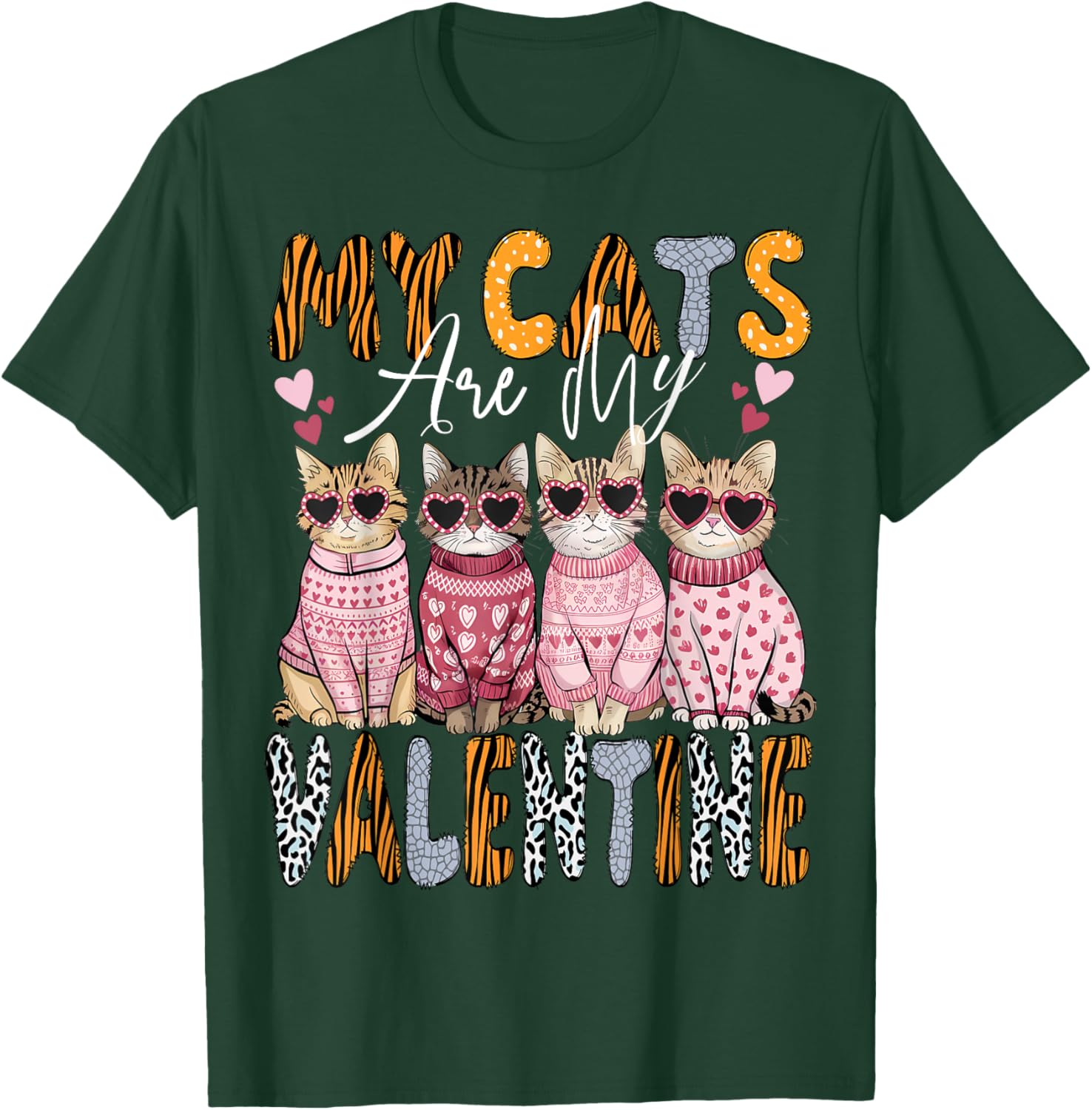 Cute Cat Valentine T-Shirt for Kitten Lovers - Perfect for All Ages - 12