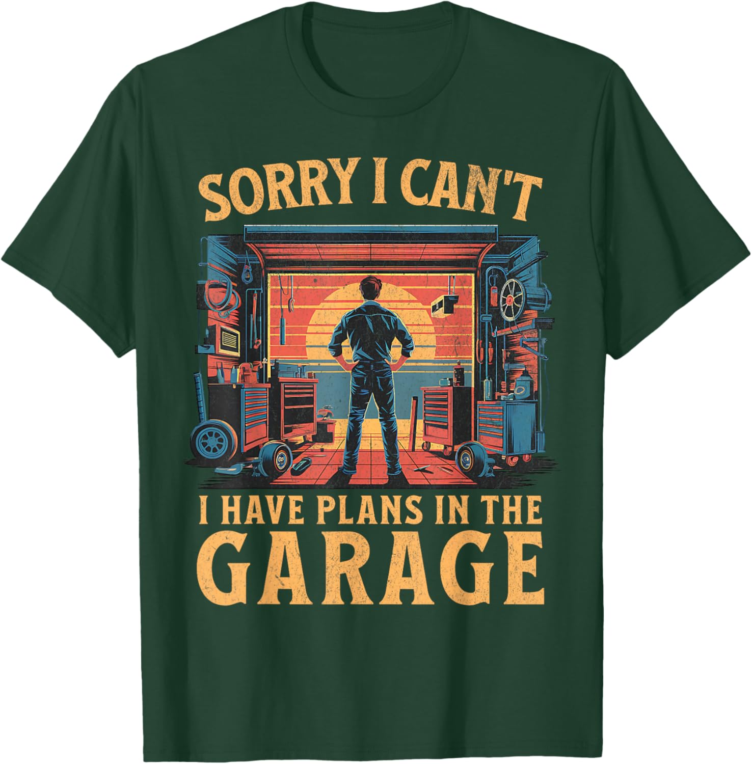 Funny Garage Plans Dad Car Mechanic T-Shirt for Father's Day Gifts - 6