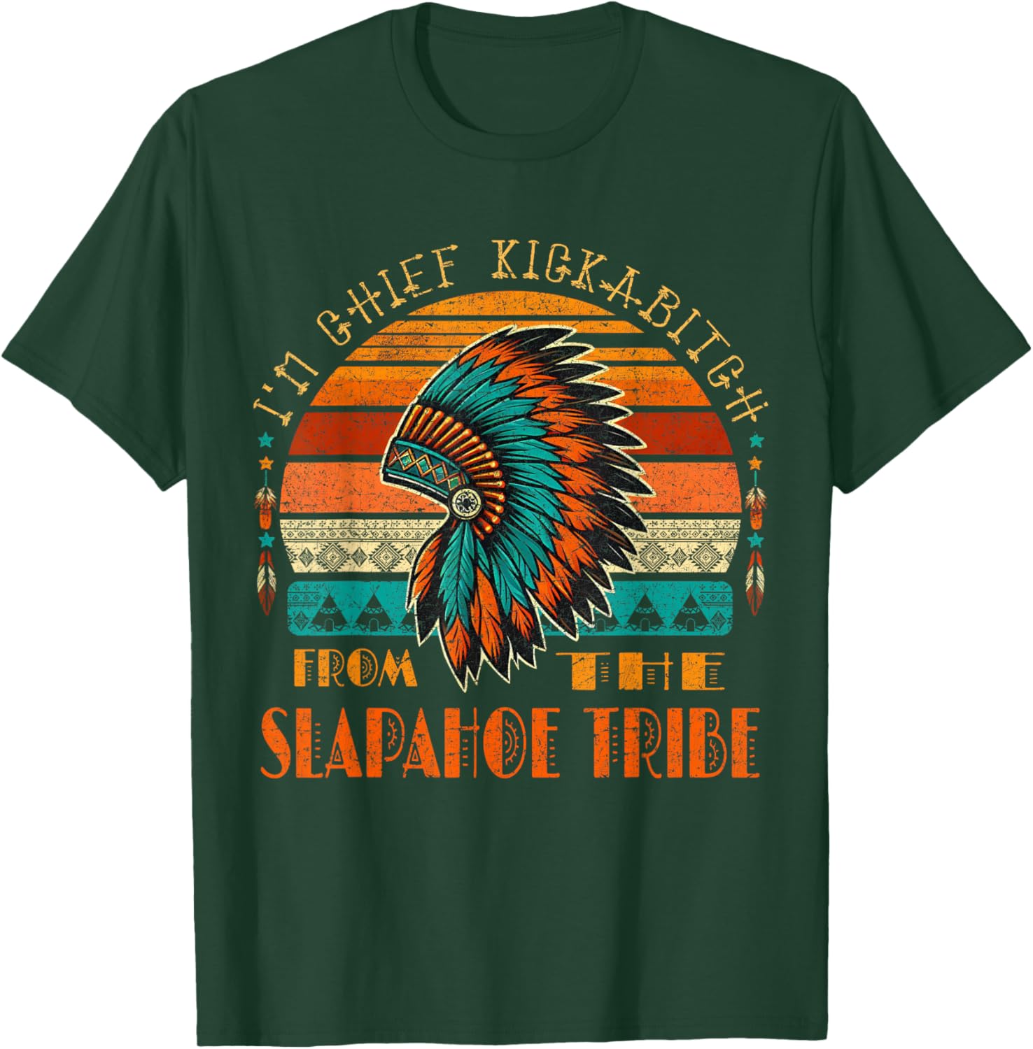 Chief Kickabitch Native American T-Shirt from the Slapahoe Tribe - 3