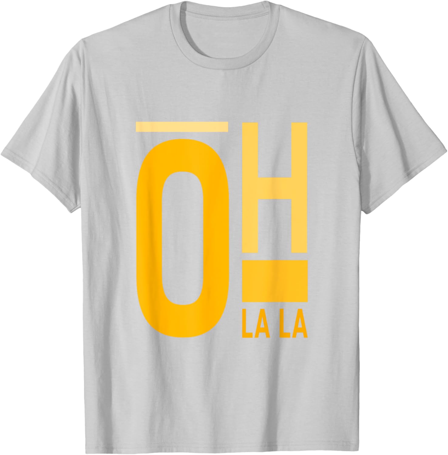 University Varsity Gold Oh La La T-Shirt for Stylish Students and Fans - 20